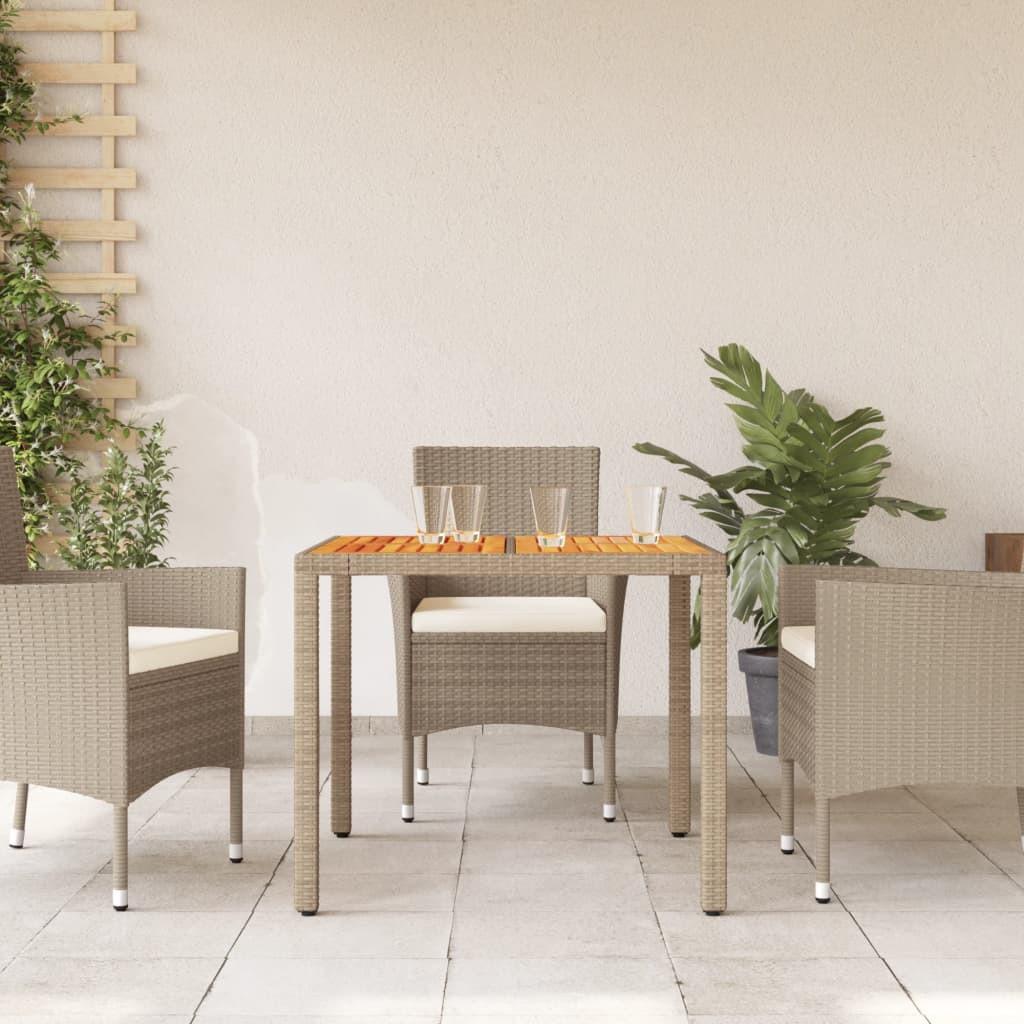 VidaXL Gartentisch poly-rattan