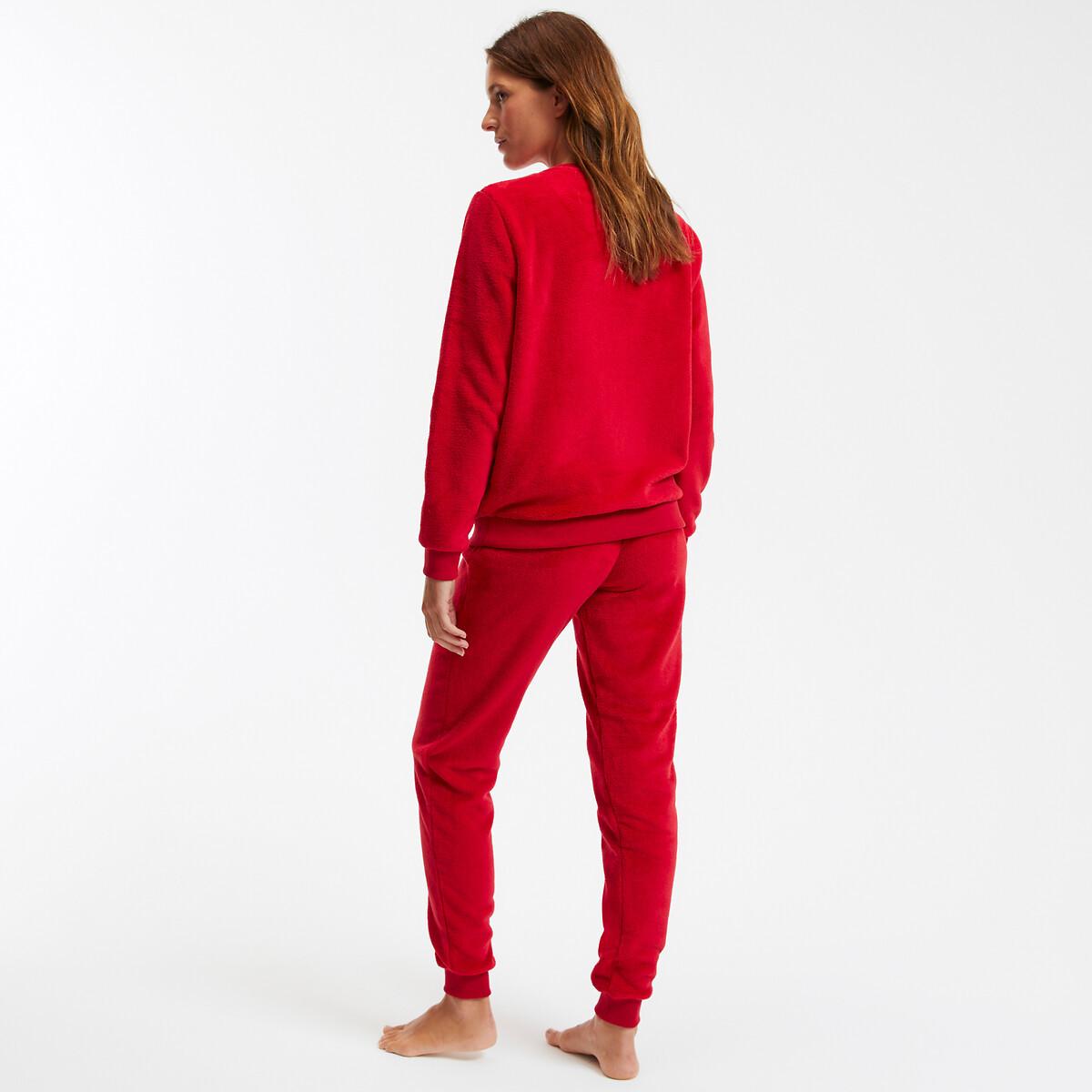 SO'HOME Fleece-Schlafanzug mit Schriftzug