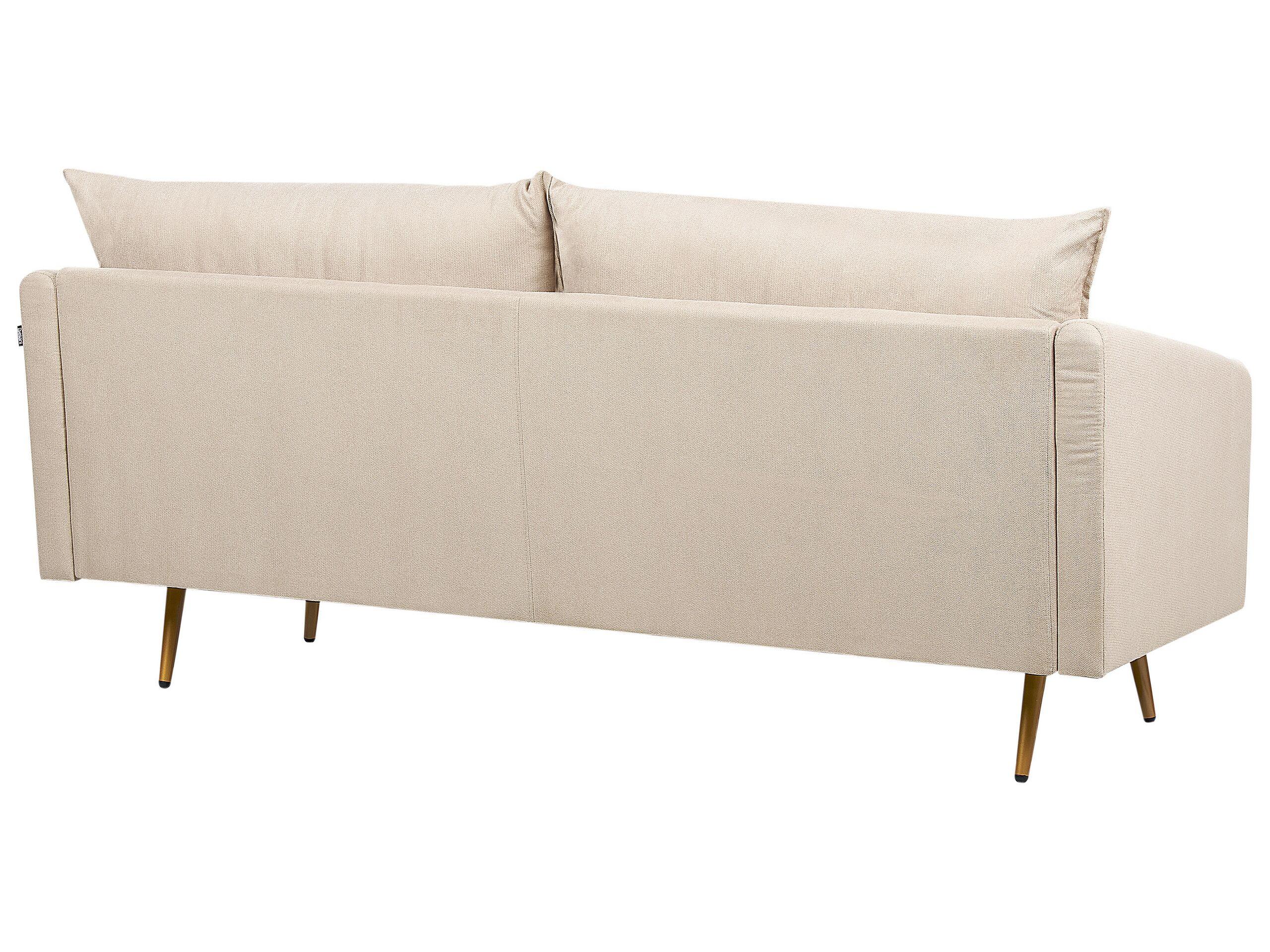Beliani 3 Sitzer Sofa aus Samtstoff Retro MAURA