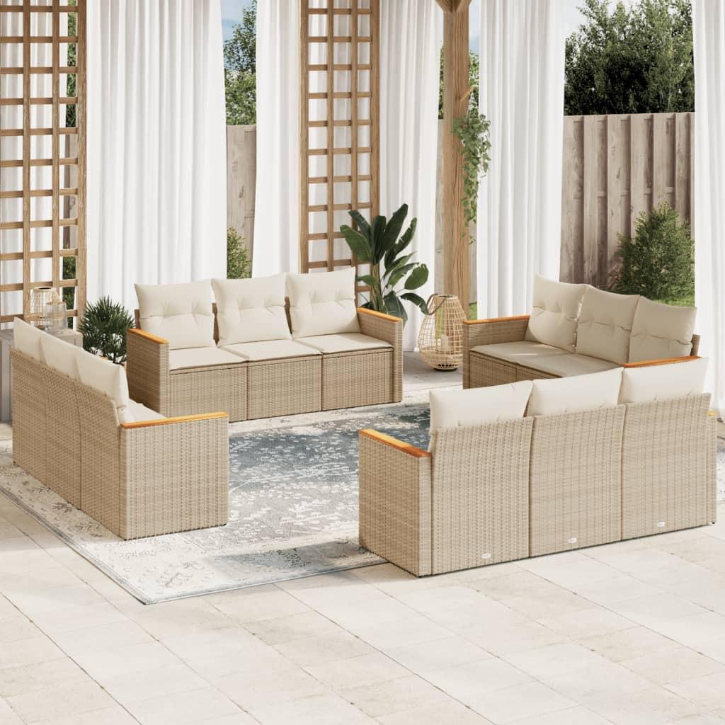 VidaXL Garten sofagarnitur poly-rattan