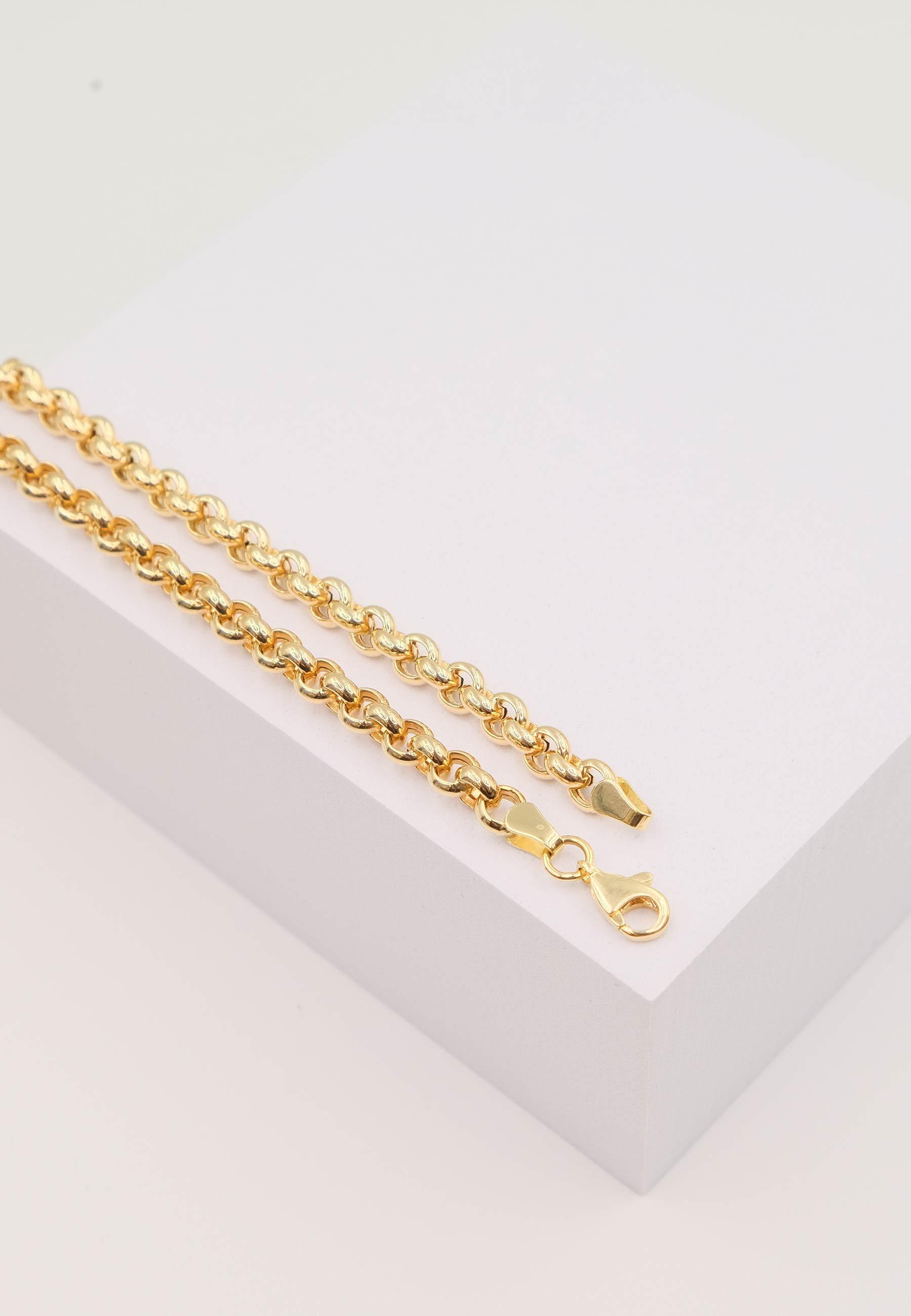 MUAU Schmuck Collier Erbs Gelbgold 750, 5mm, 45cm