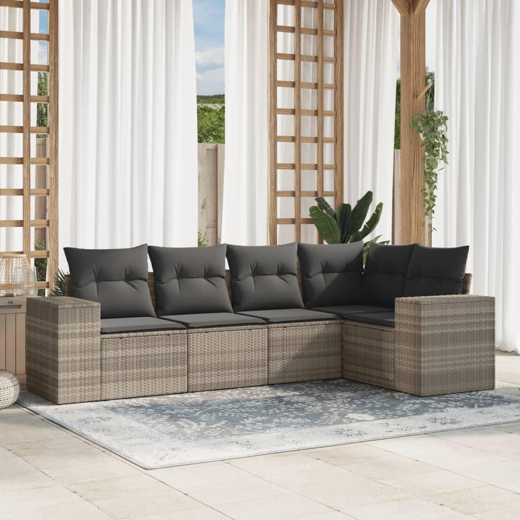 VidaXL Garten sofagarnitur poly-rattan