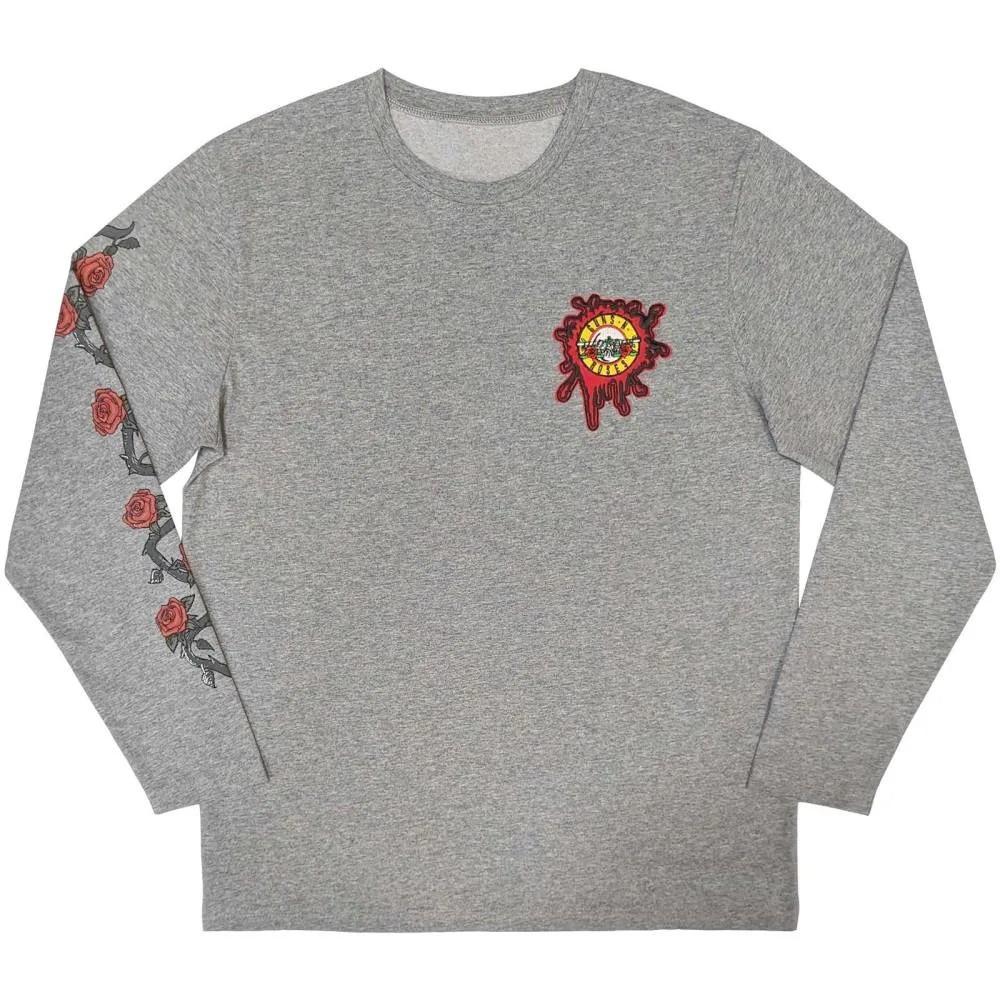 Guns N Roses Langarm T-Shirt mit Rücken- und Ärmeldruck