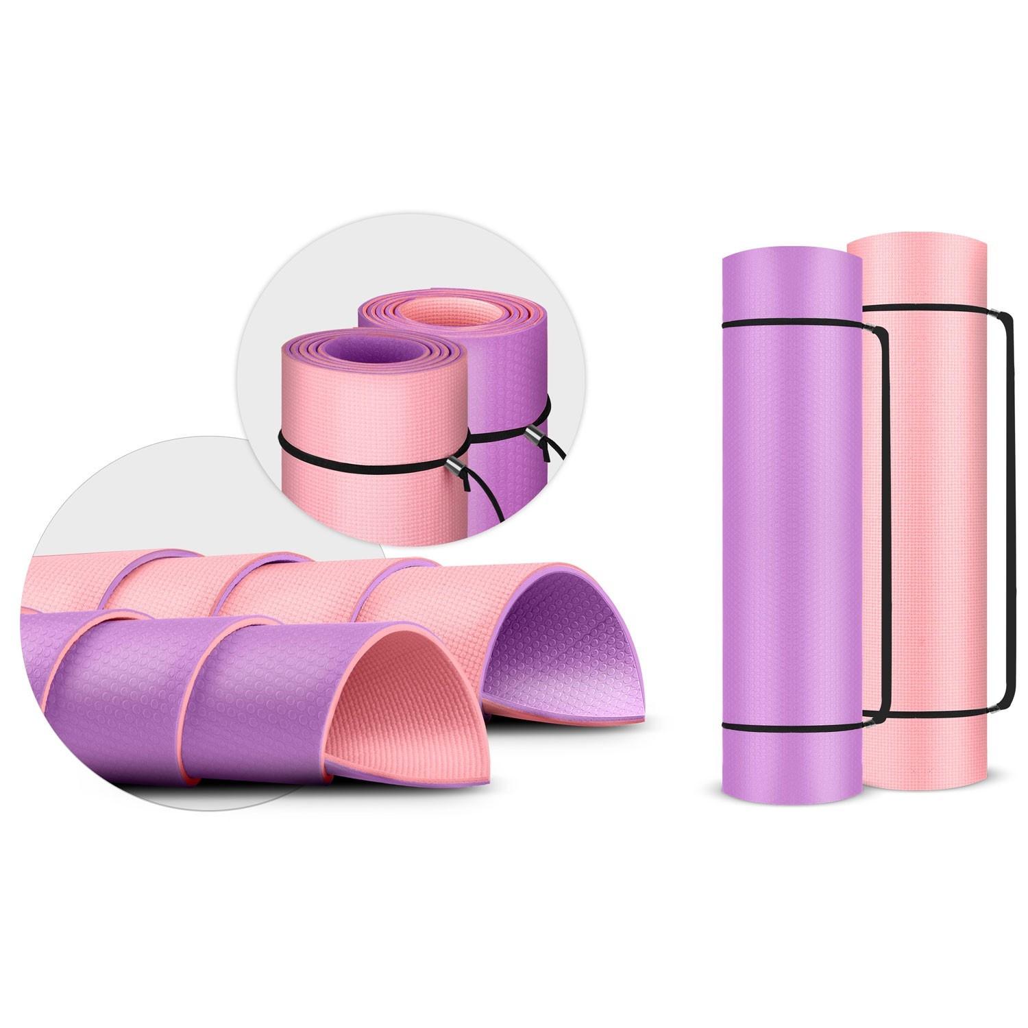B2X Gymnastikmatte 173 x 61 x 0,6 cm Neo-Sport - 19203 lila-rosa