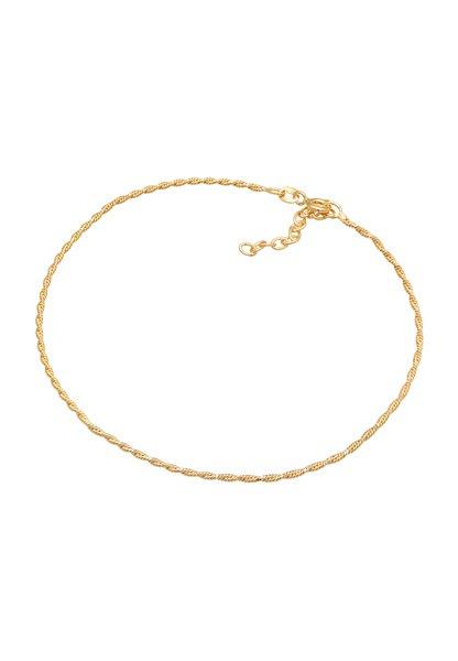 Elli Fußschmuck Kordelkette Gedreht Basic Zeitlos