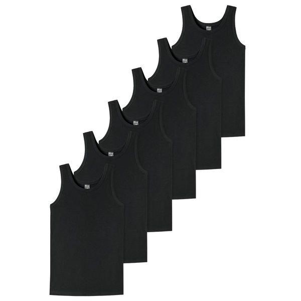 Schiesser 6er Pack Teens Boys - 95/5 Organic Cotton - Unterhemd