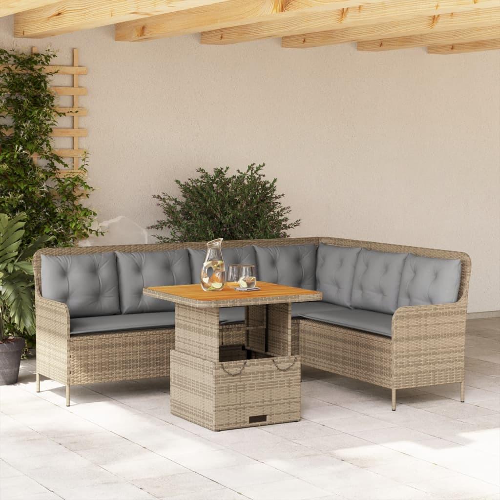 VidaXL Garten sofagarnitur poly-rattan