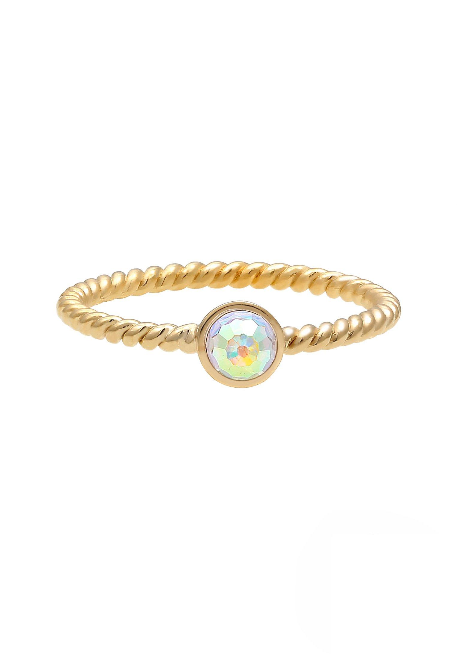 Elli Ring Solitär Rainbow Kristalle