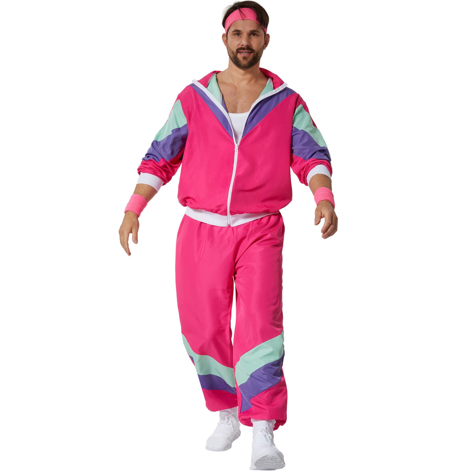 Tectake kostüm Retro 80er 90er Jahre Jogginganzug