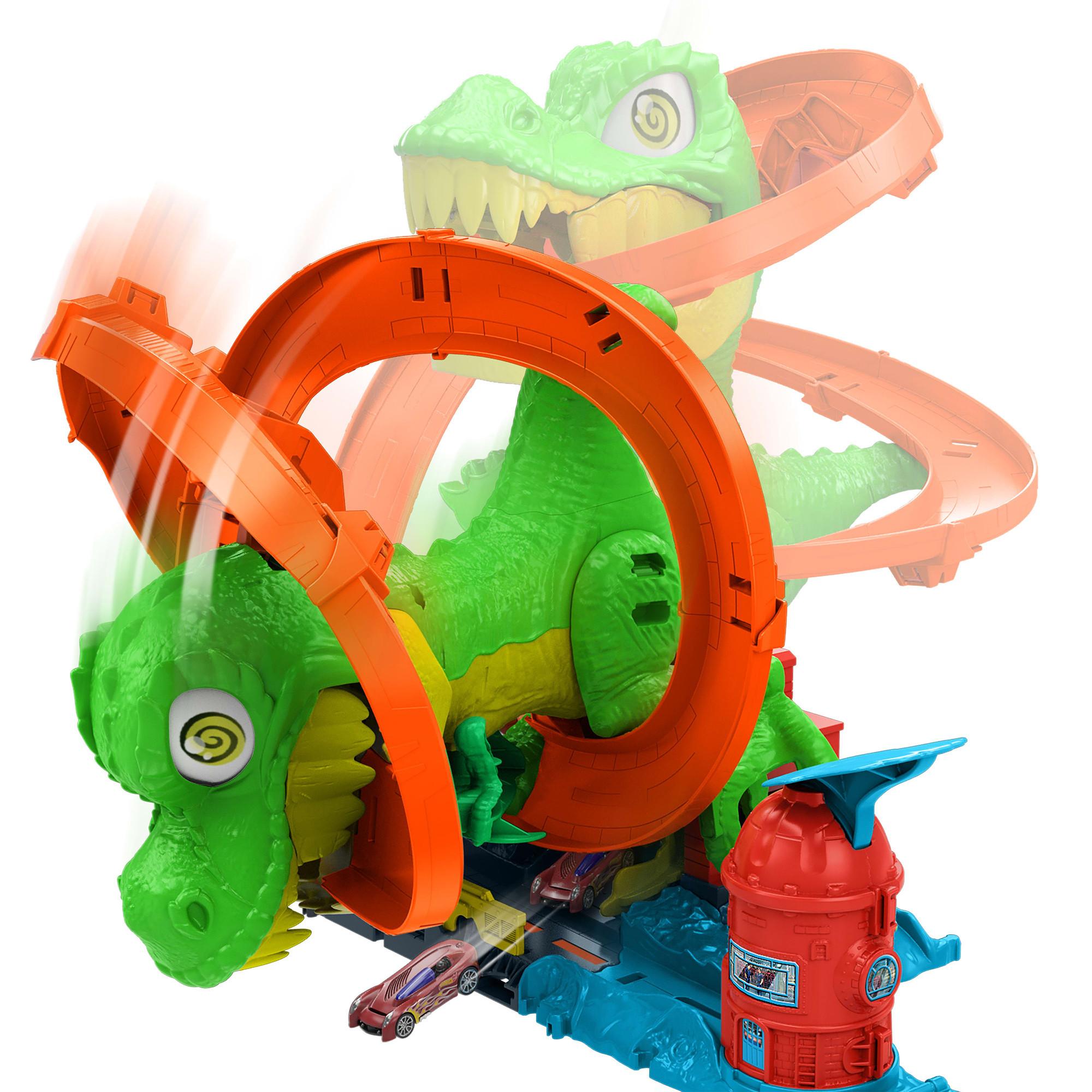 Hot Wheels City T-Rex Schlacht