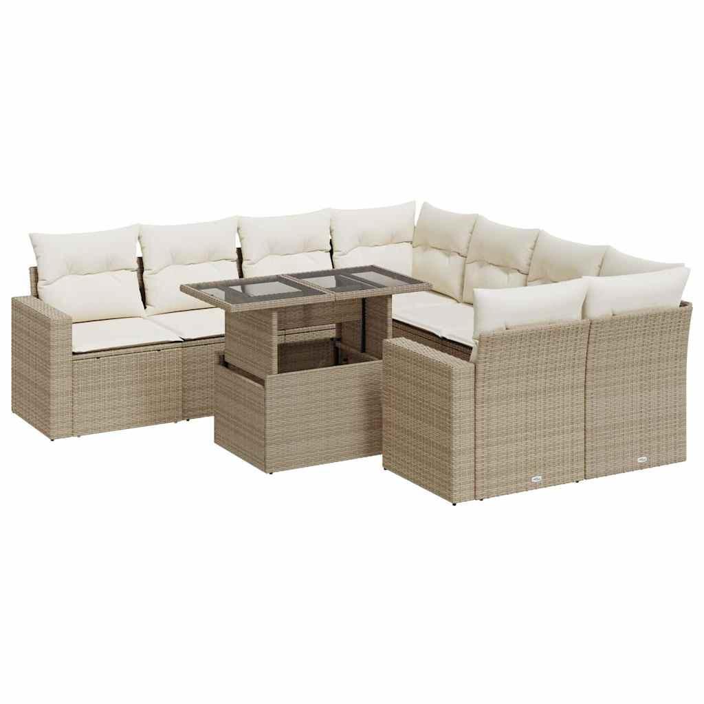 VidaXL Gartensofa set poly-rattan