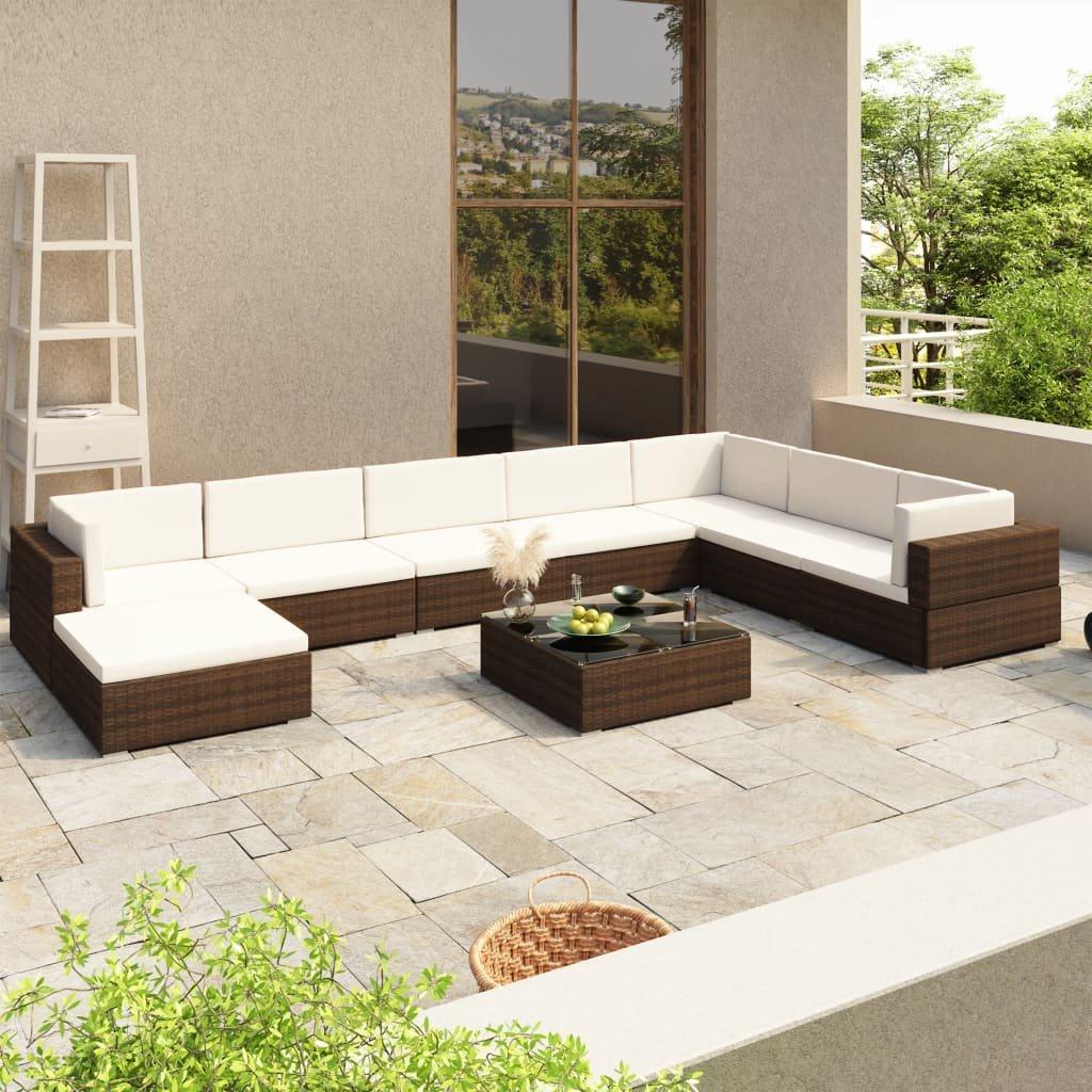 VidaXL Gartenmöbel set poly-rattan