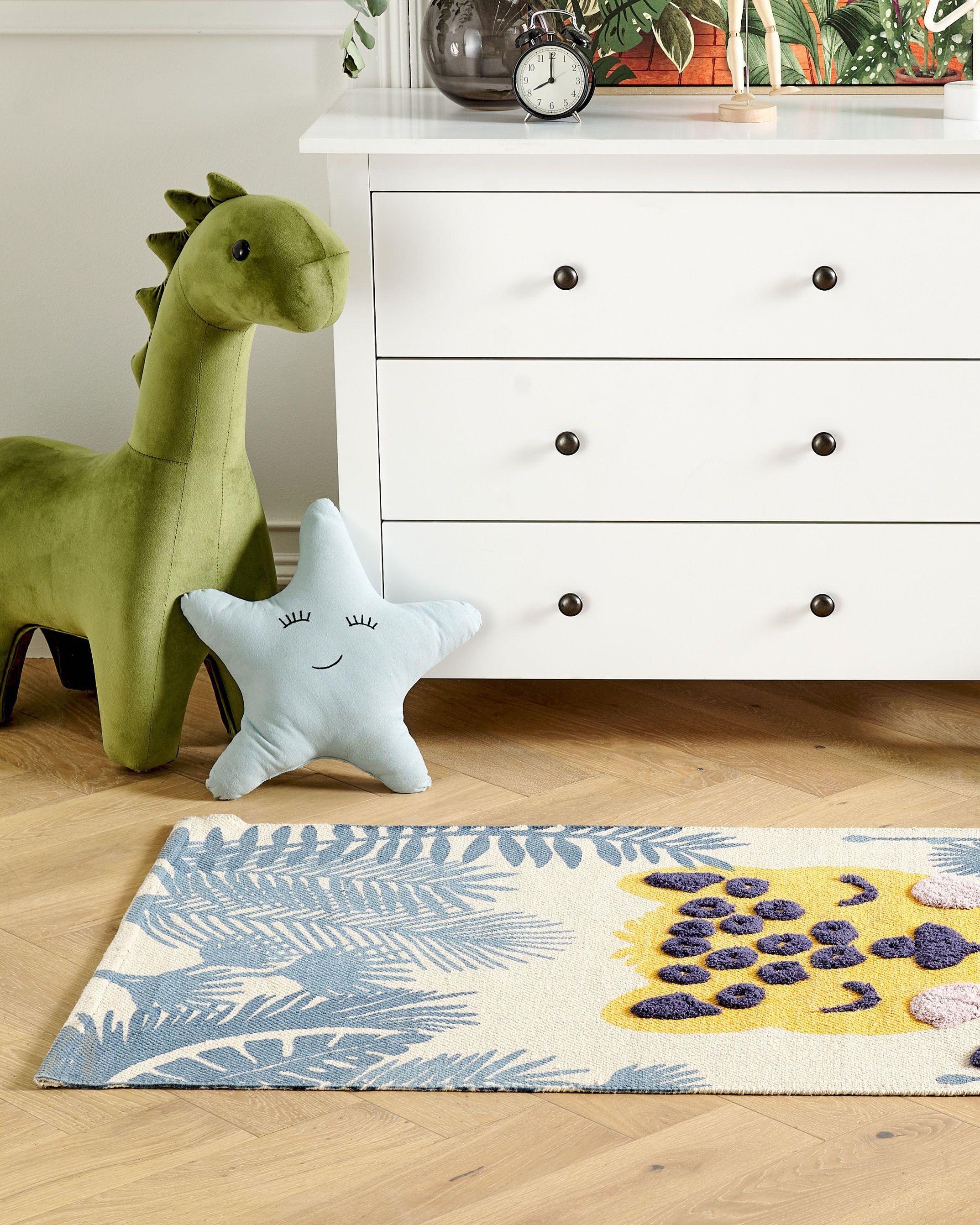 Beliani Kinderteppich aus Baumwolle Modern LUAS