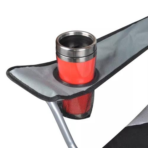 Trizand Schwarz-grauer Angelstuhl 23674