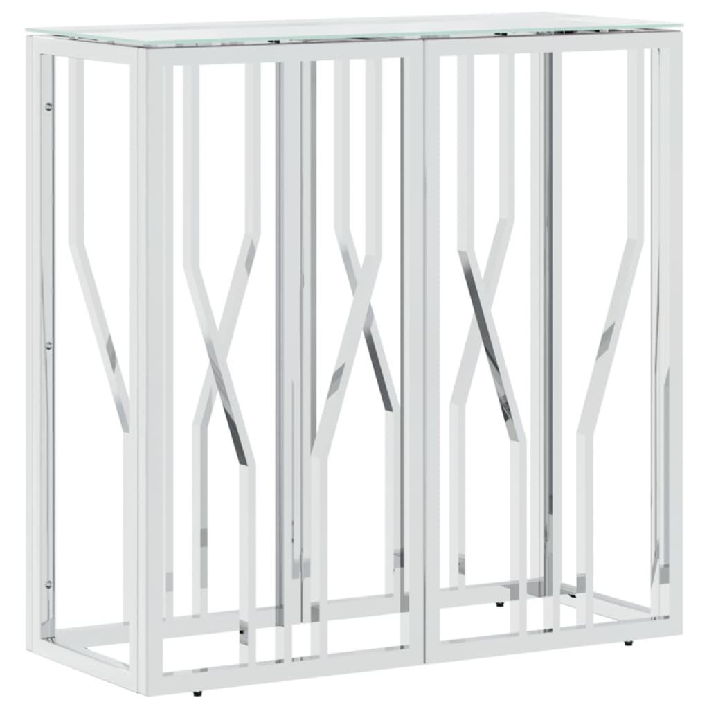 VidaXL Konsolentisch edelstahl