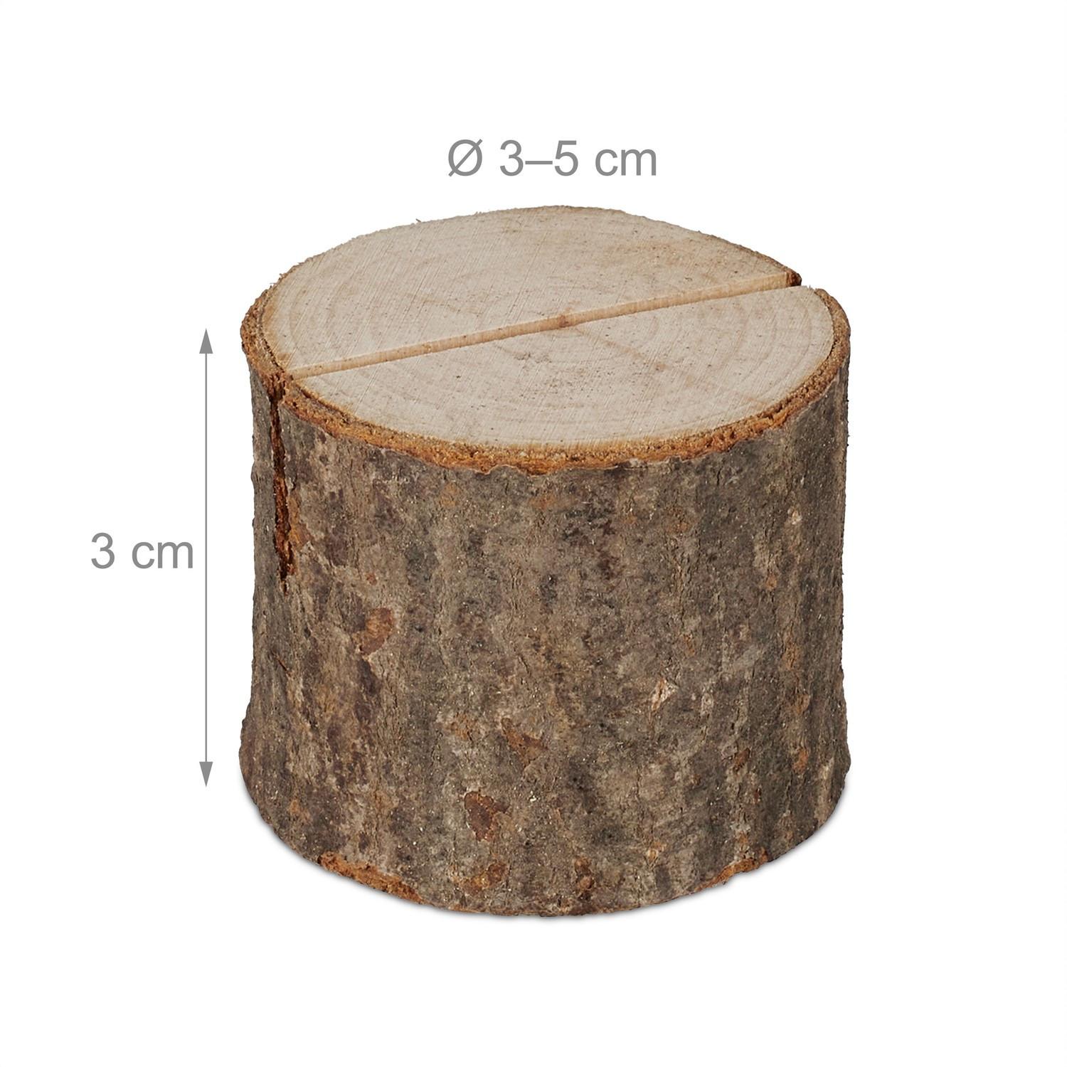 B2X Halter für Standortkarten, Holzset mit 48 Stück
