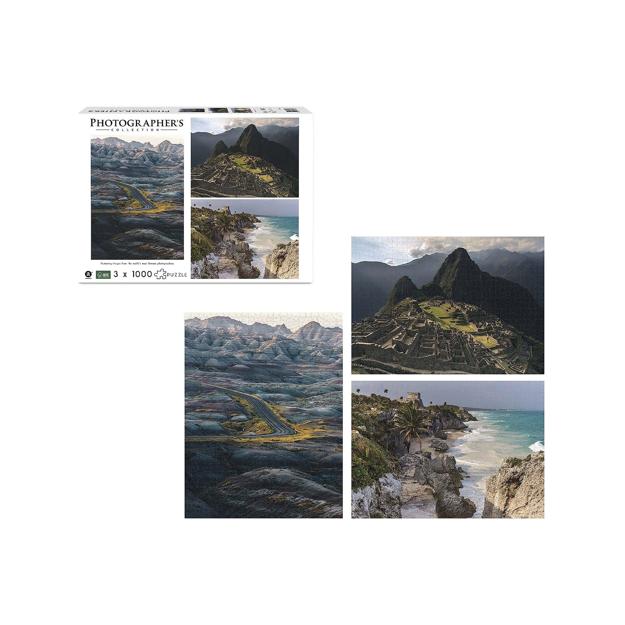 Merchant Ambassador Puzzle Berge und Klippen, 3 x 1000 Teile