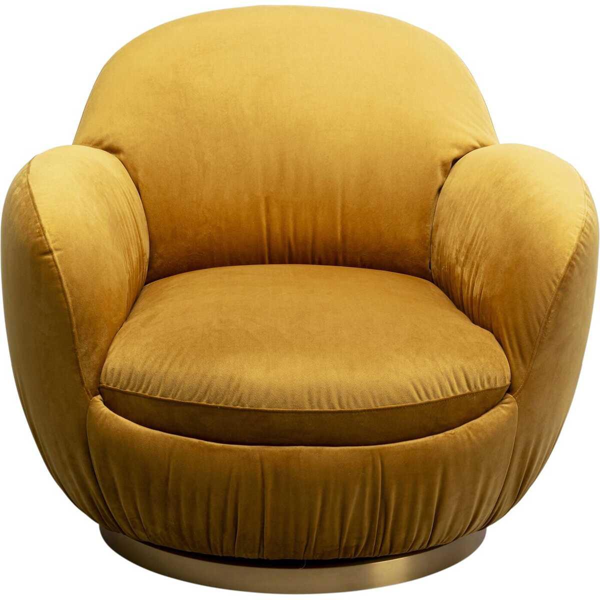 KARE Design Drehsessel Nube gelb