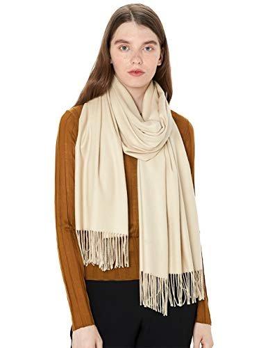 Only-bags.store Schal Warm Winter Herbst unifarben Baumwolle mit quasten/fransen, 40+ Farben Einfarbig & Kariert
