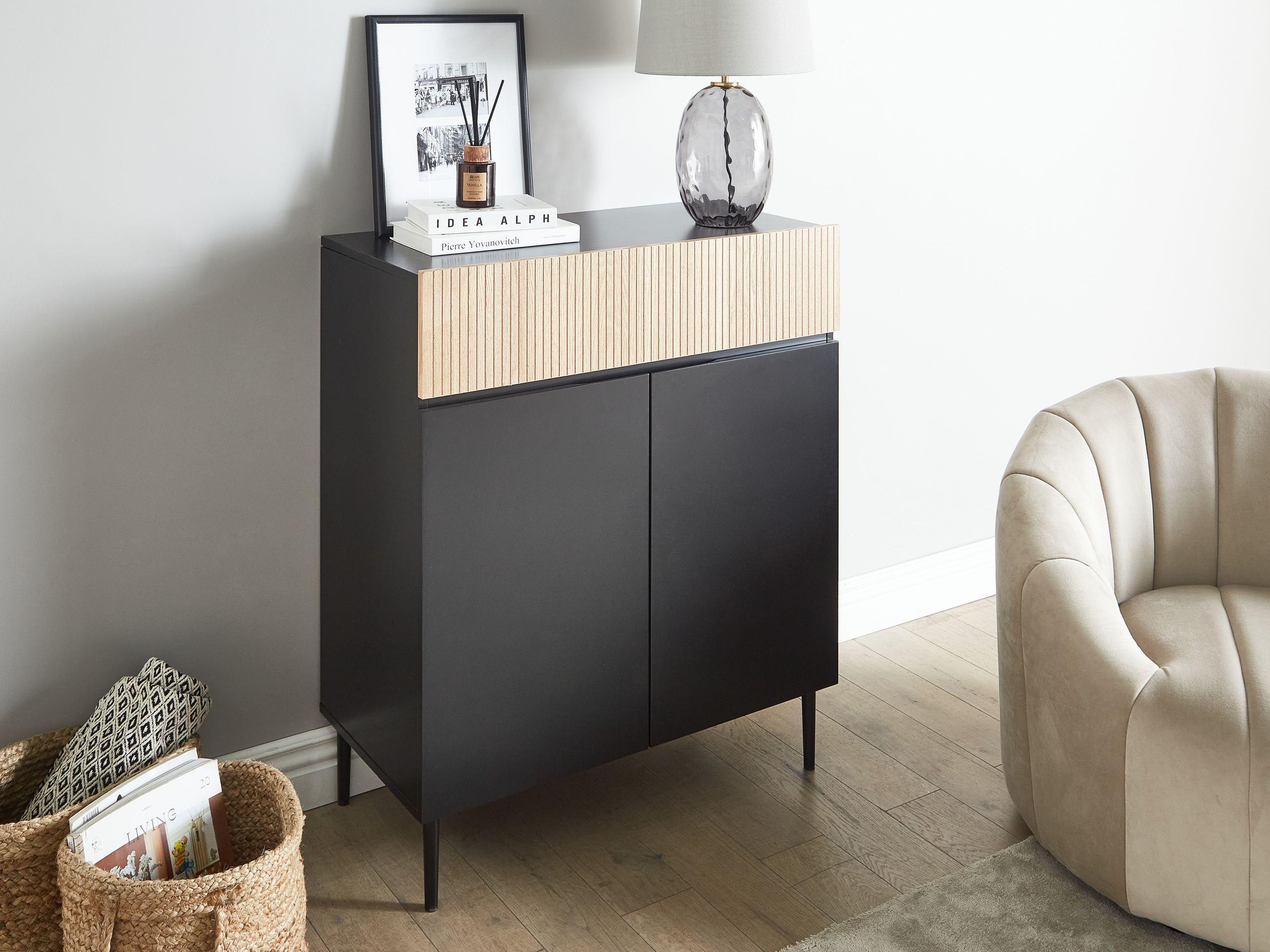 Beliani Sideboard mit 2 Türen aus MDF-Platte Modern BLYTHE
