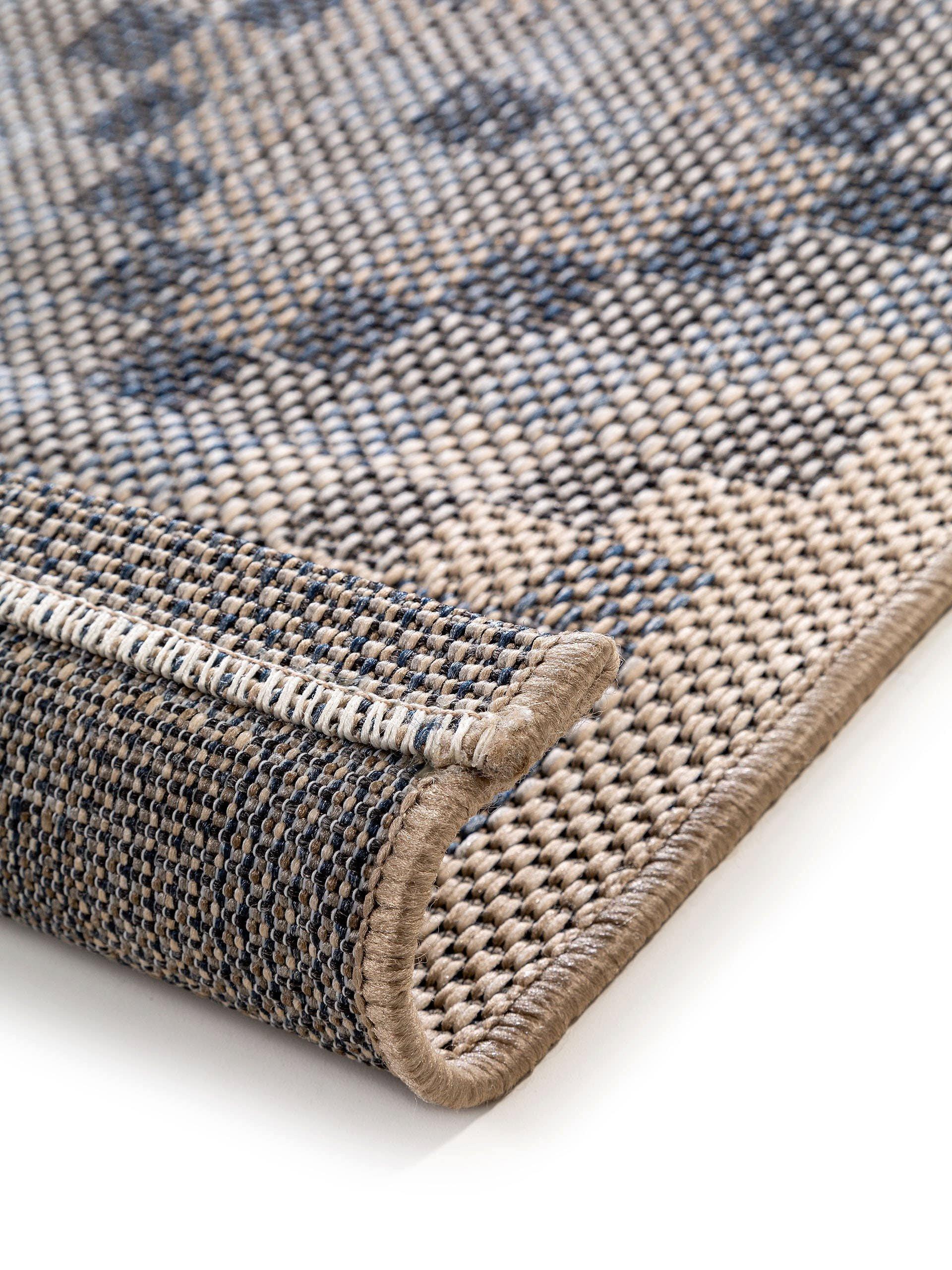 Benuta In- & Outdoor-Teppich River Blau