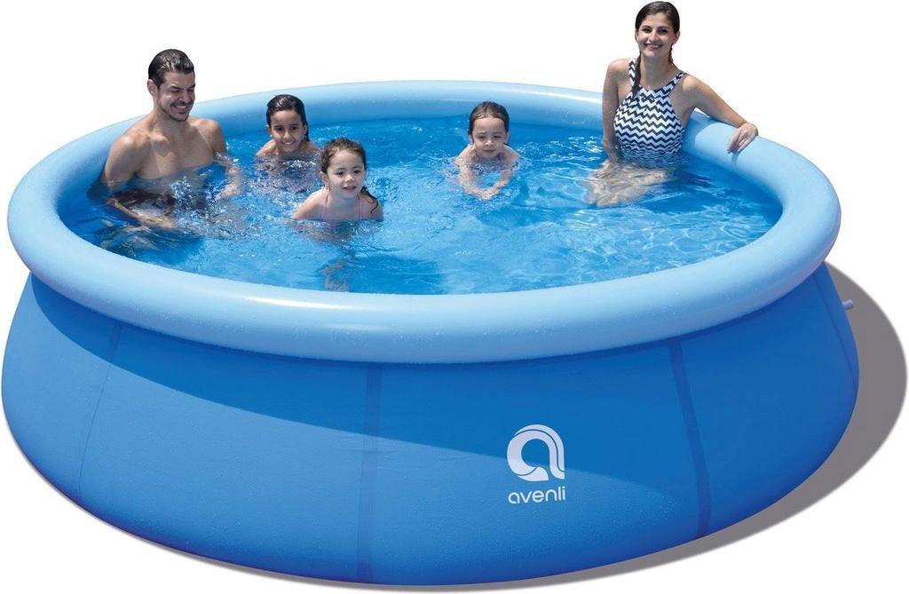 Jilong Runder Pool mit Filterpumpe (blau, ⌀300cm × 76cm)