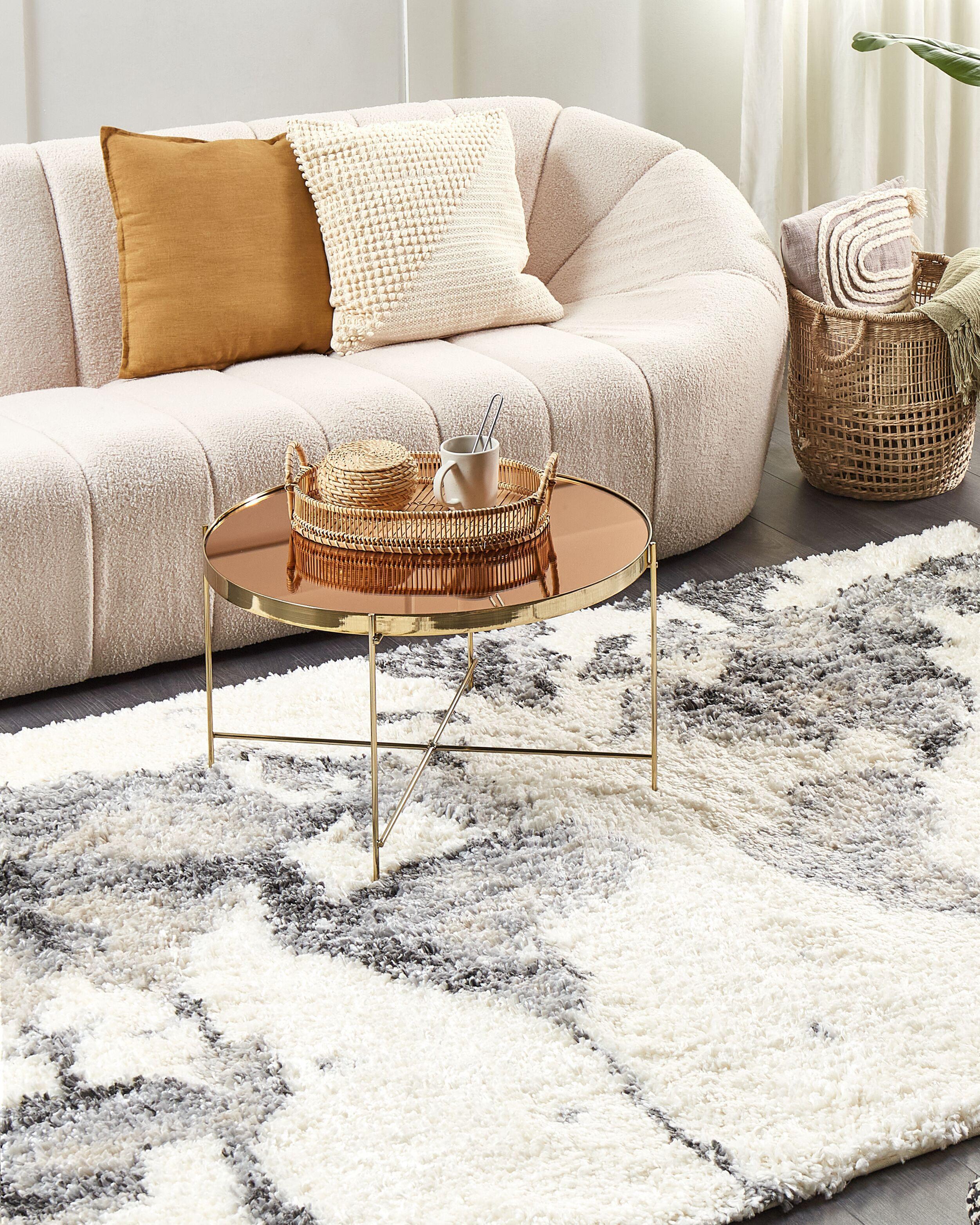 Beliani Zottelteppich aus Polypropylen Boho SEVAN