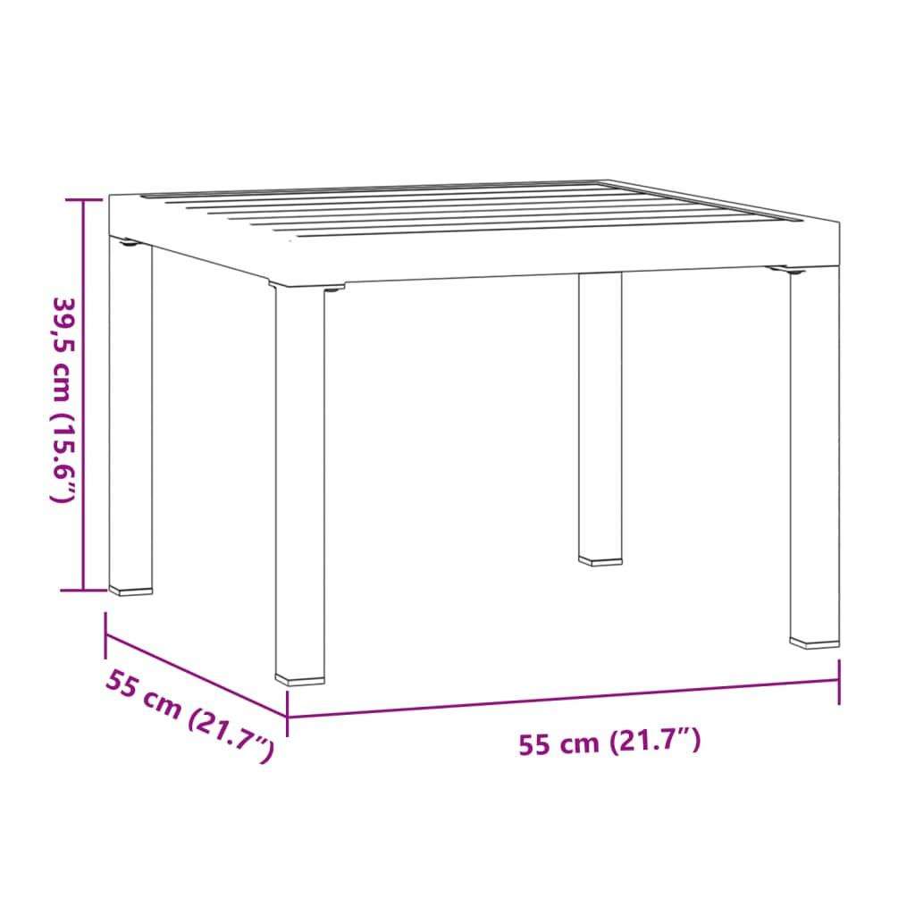 VidaXL Garten couchtisch stahl