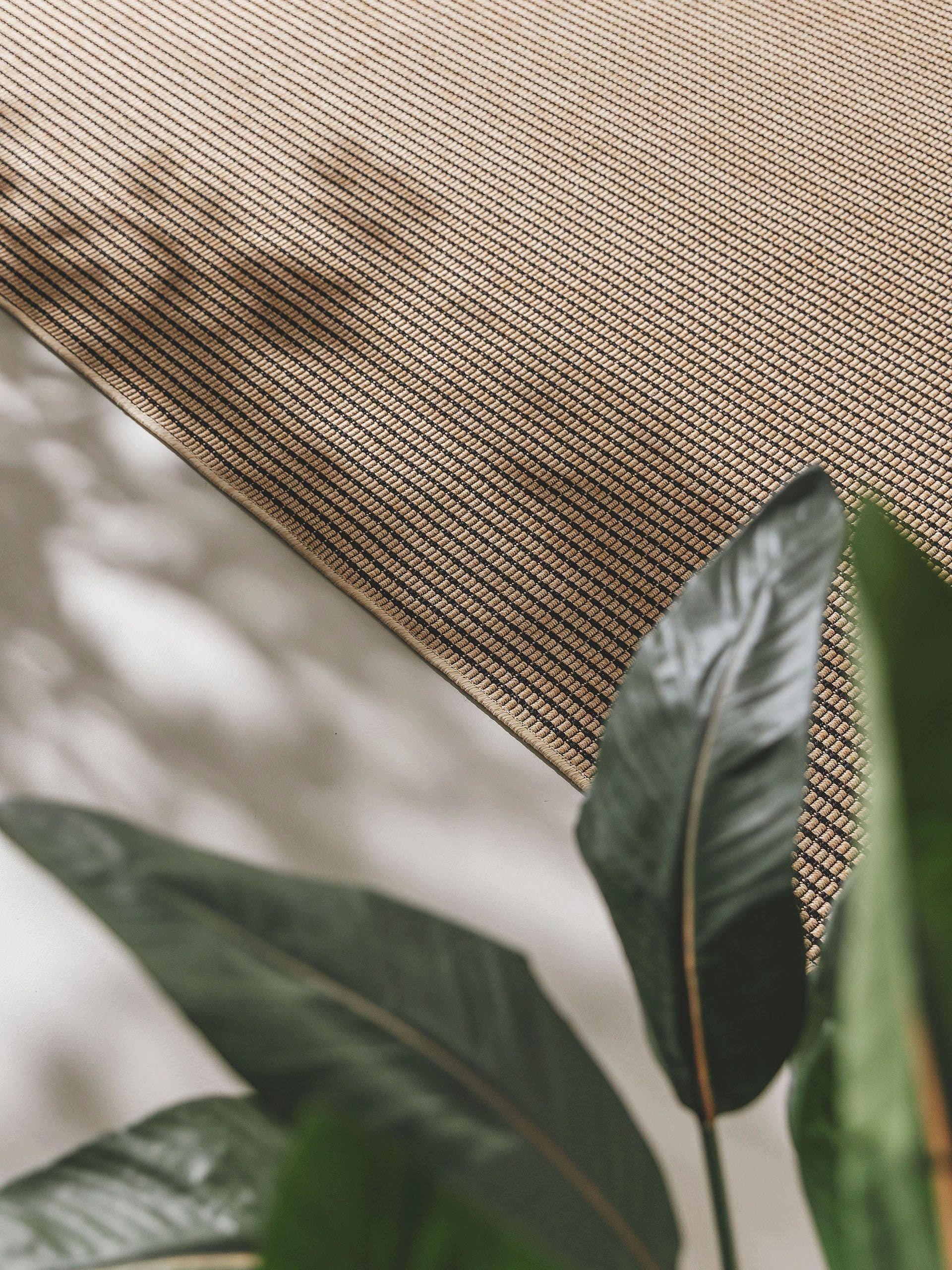 Benuta In- & Outdoor-Teppich Naoto BeigeSchwarz