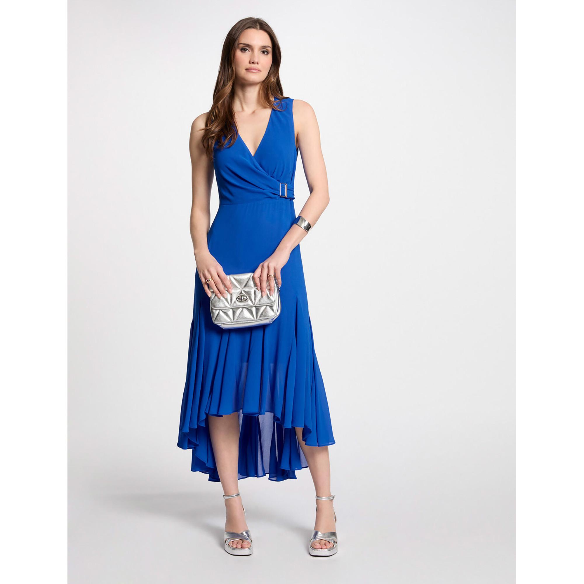 MORGAN Midi V-Ausschnitt Ärmelloses Kleid