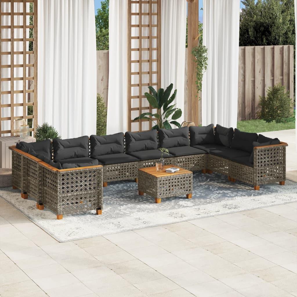 VidaXL Garten sofagarnitur poly-rattan