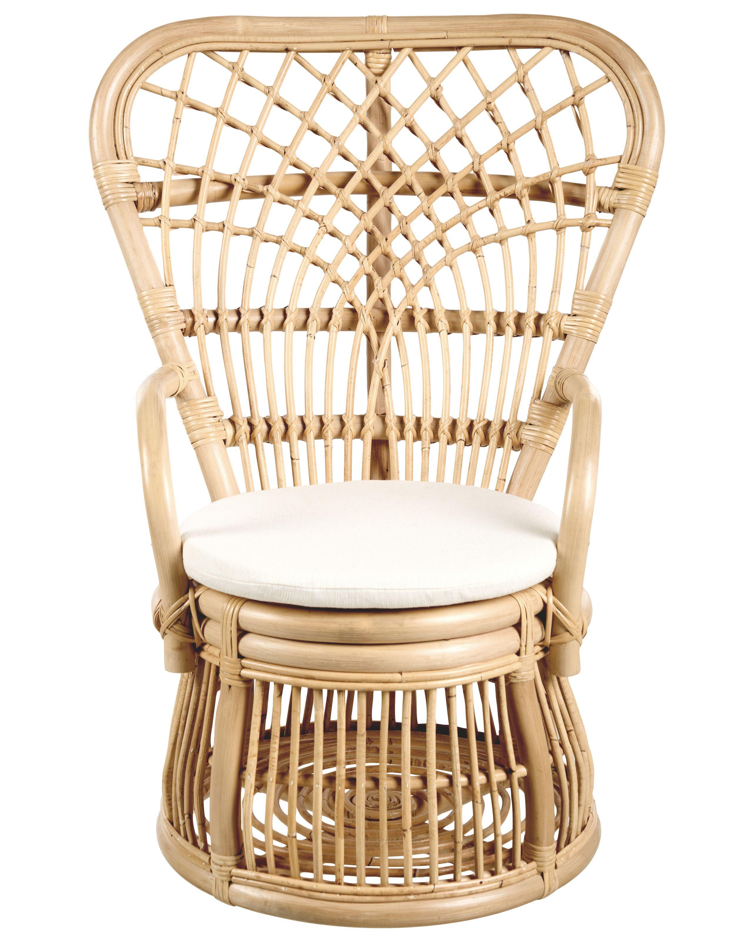 Beliani Kindersessel aus Rattan Boho TEMENI