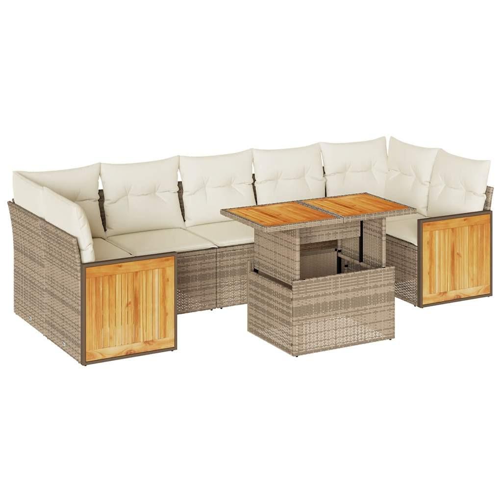 VidaXL Gartensofa set poly-rattan