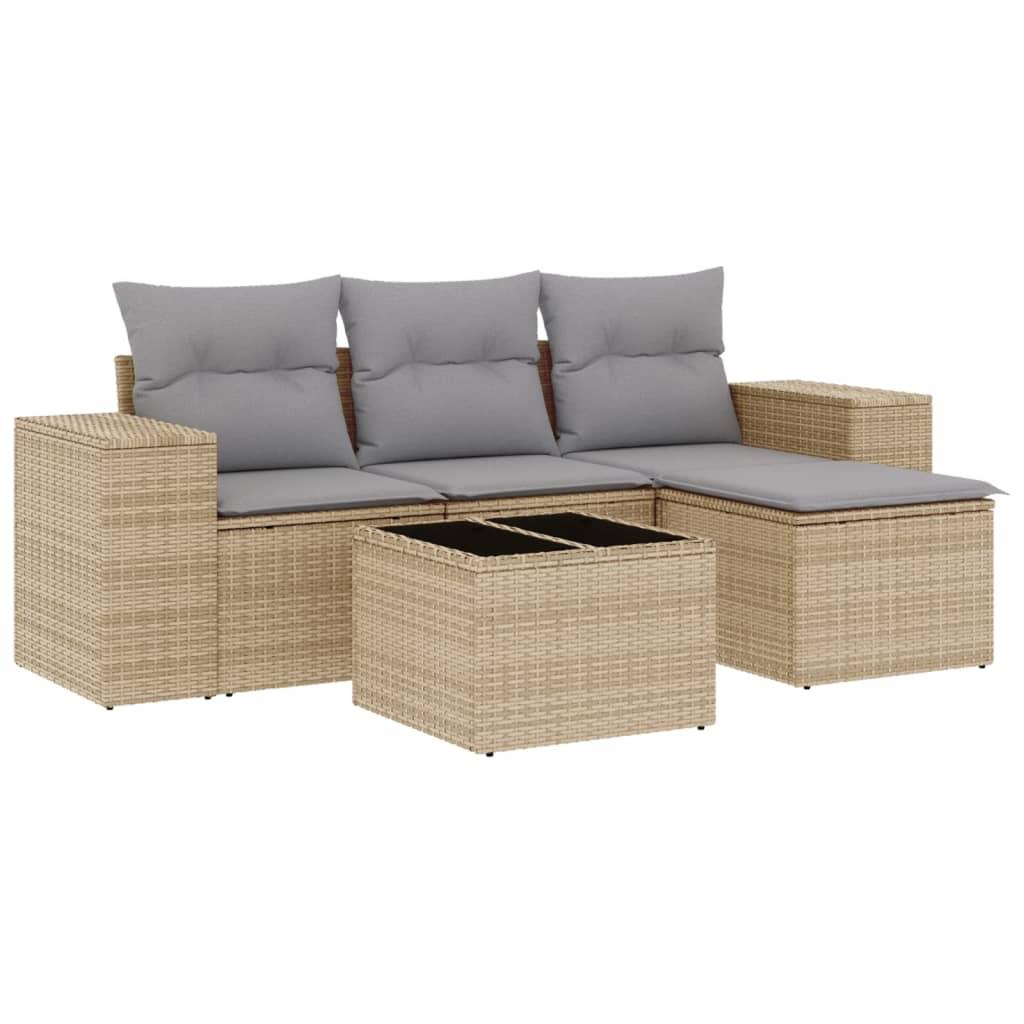 VidaXL Garten sofagarnitur poly-rattan