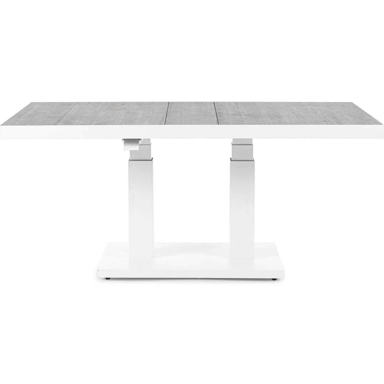 mutoni Garten Couchtisch Truman höhenverstellbar weiss 140x85