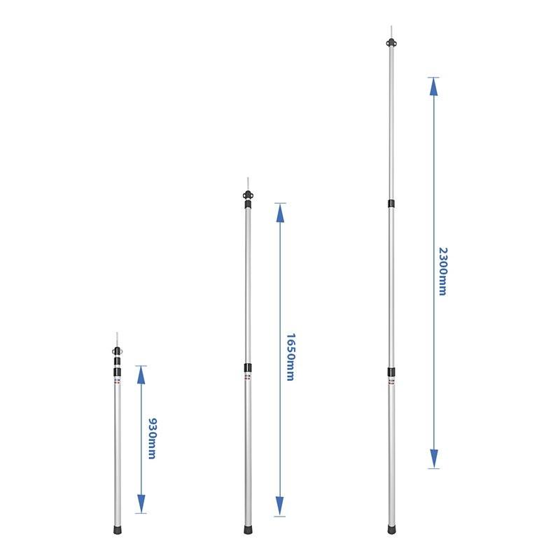 Pricenet Zeltstange teleskopierbar 93-230 cm - Set bestehend aus 2 Stück