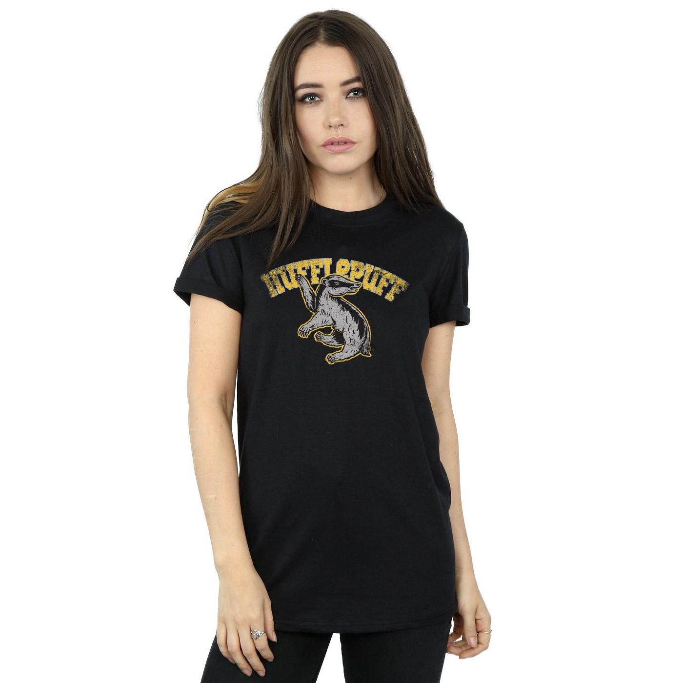 Harry Potter Hufflepuff Emblem Boyfriend Fit T-Shirt