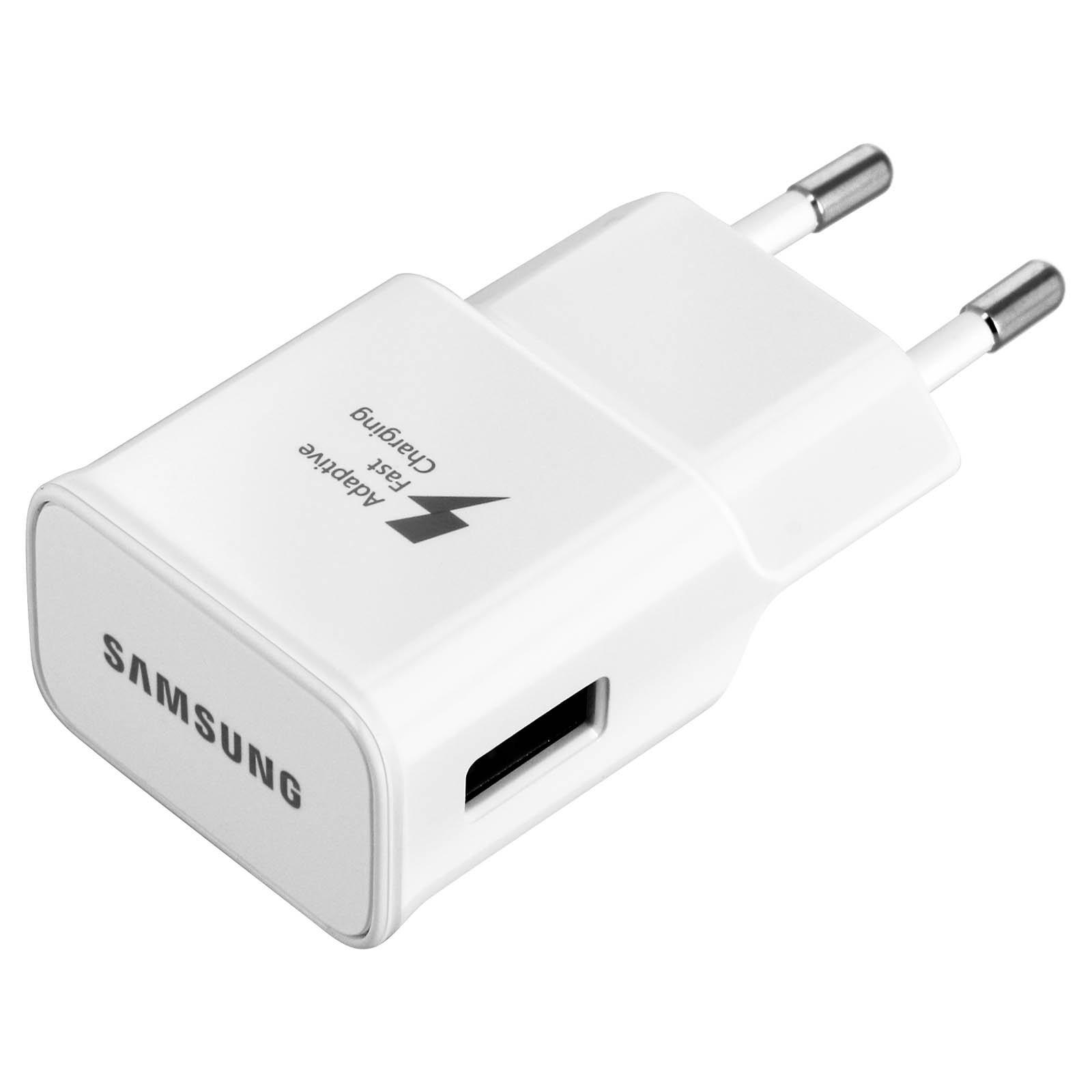 SAMSUNG 2Ah Travel Adapter Fast charging Wand Ladegerät + USB -Typ C Kabel – Weiß