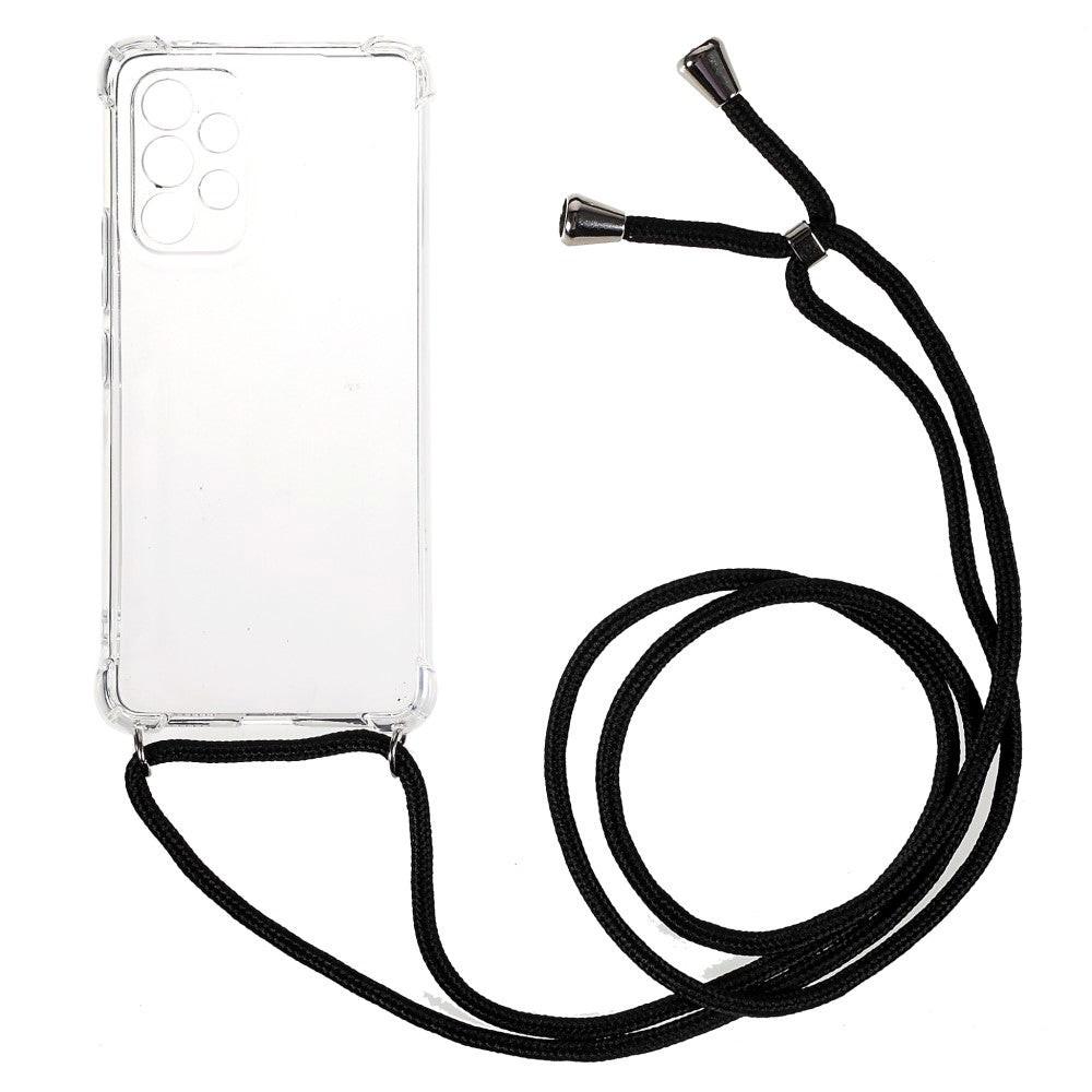 Cover-Discount Galaxy A53 5G - Hülle mit Umhängeband Transparent