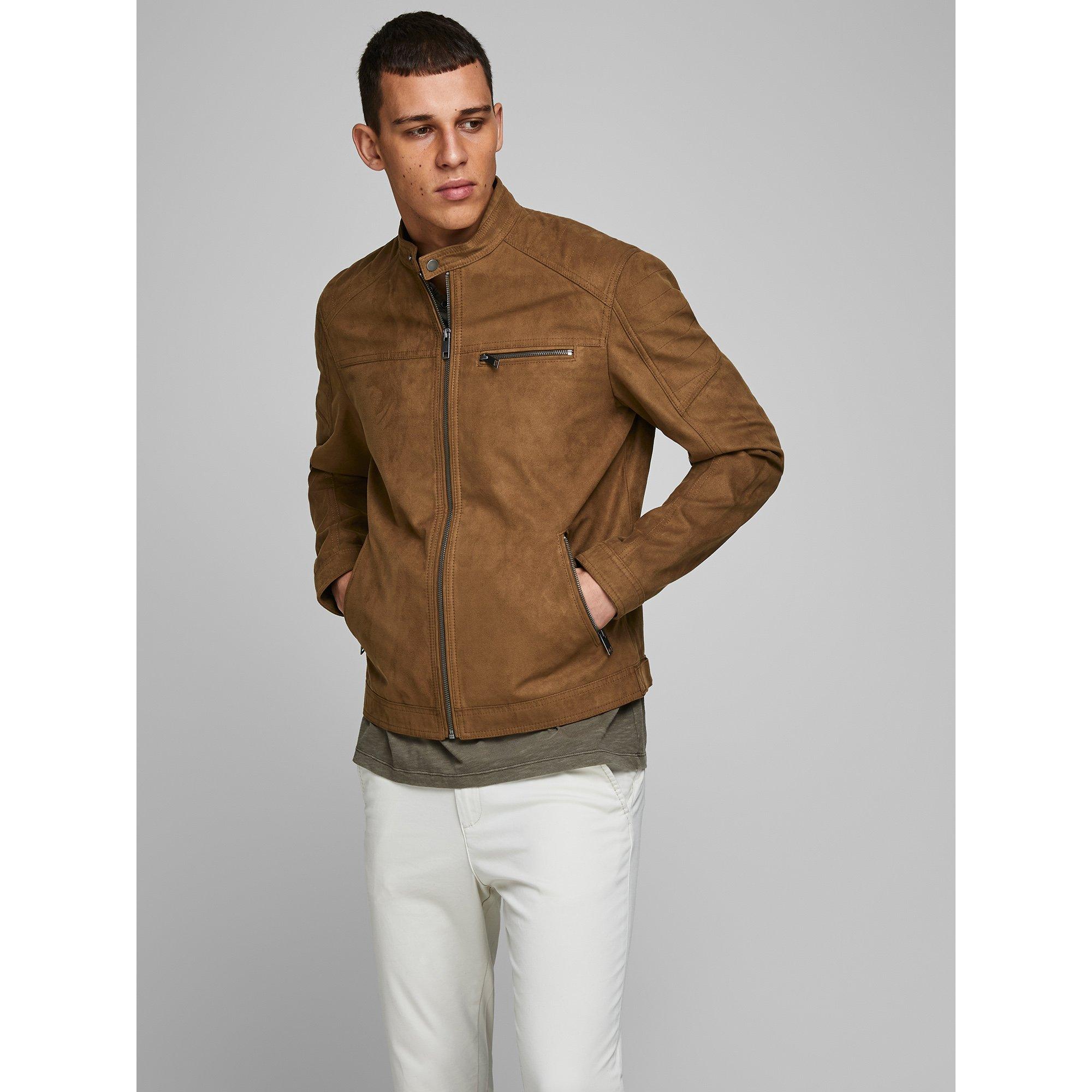 JACK & JONES JJEROCKY JACKET NOOS Lederjacke