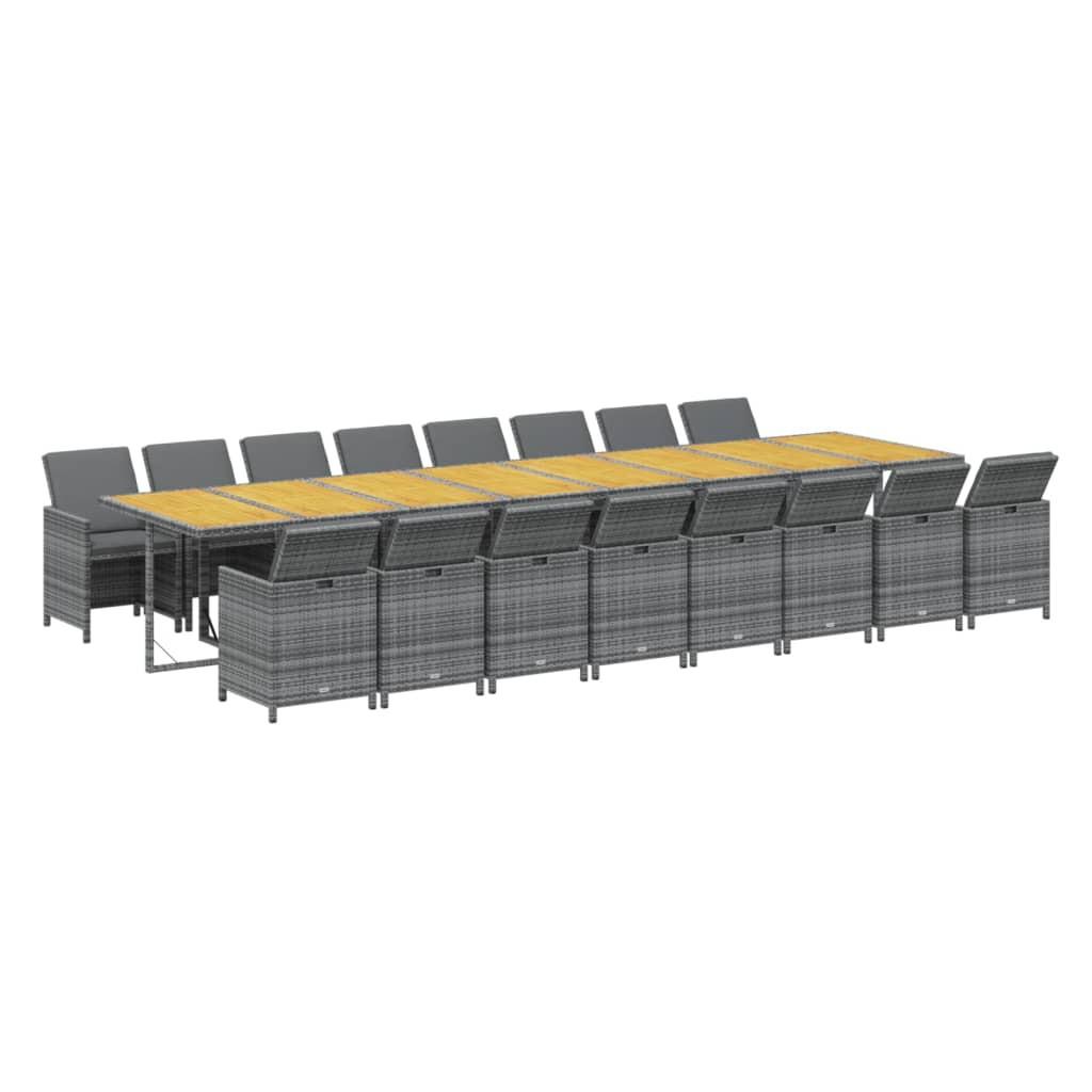 VidaXL Garten essgruppe poly-rattan