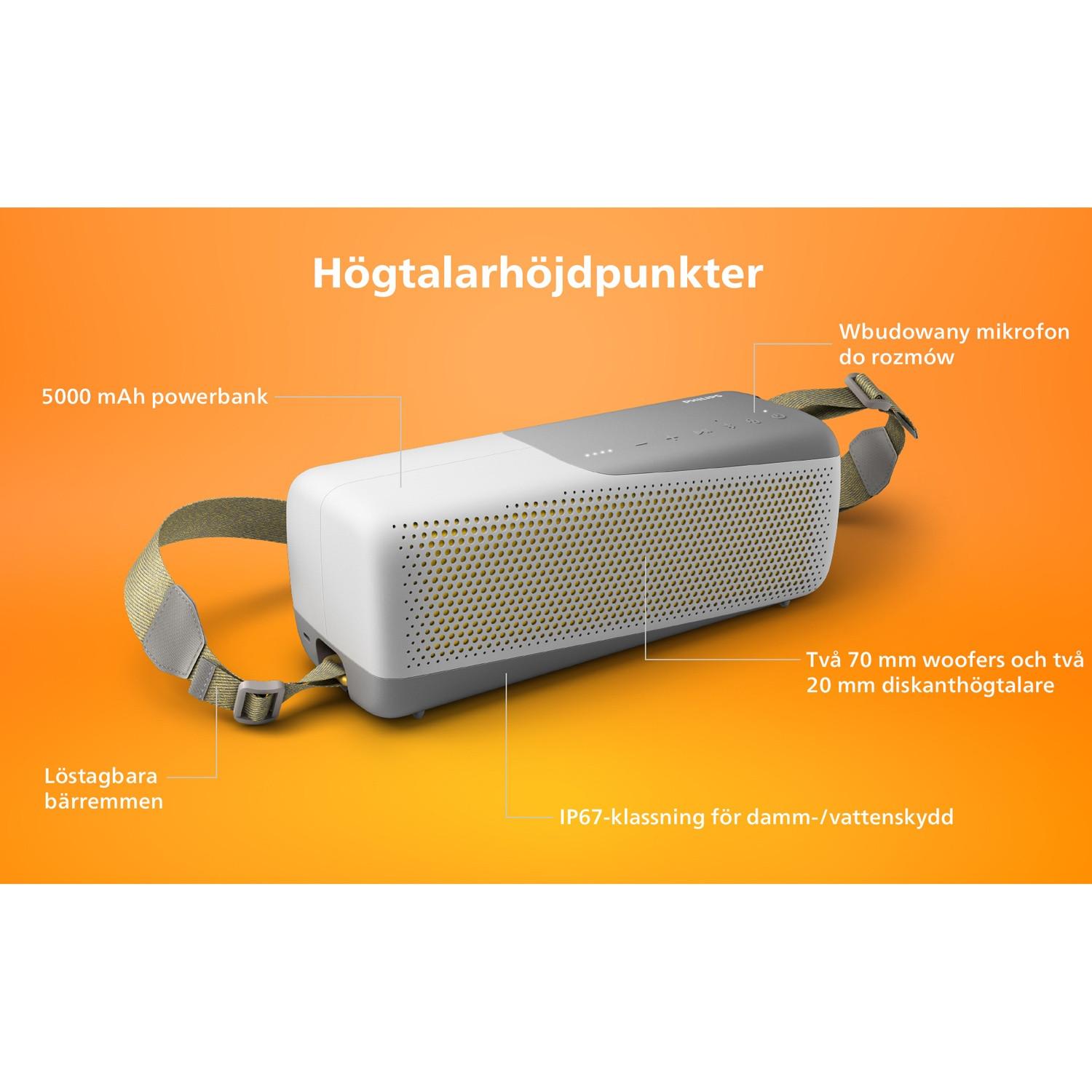 PHILIPS Bluetooth Speaker TAS7807 Weiss