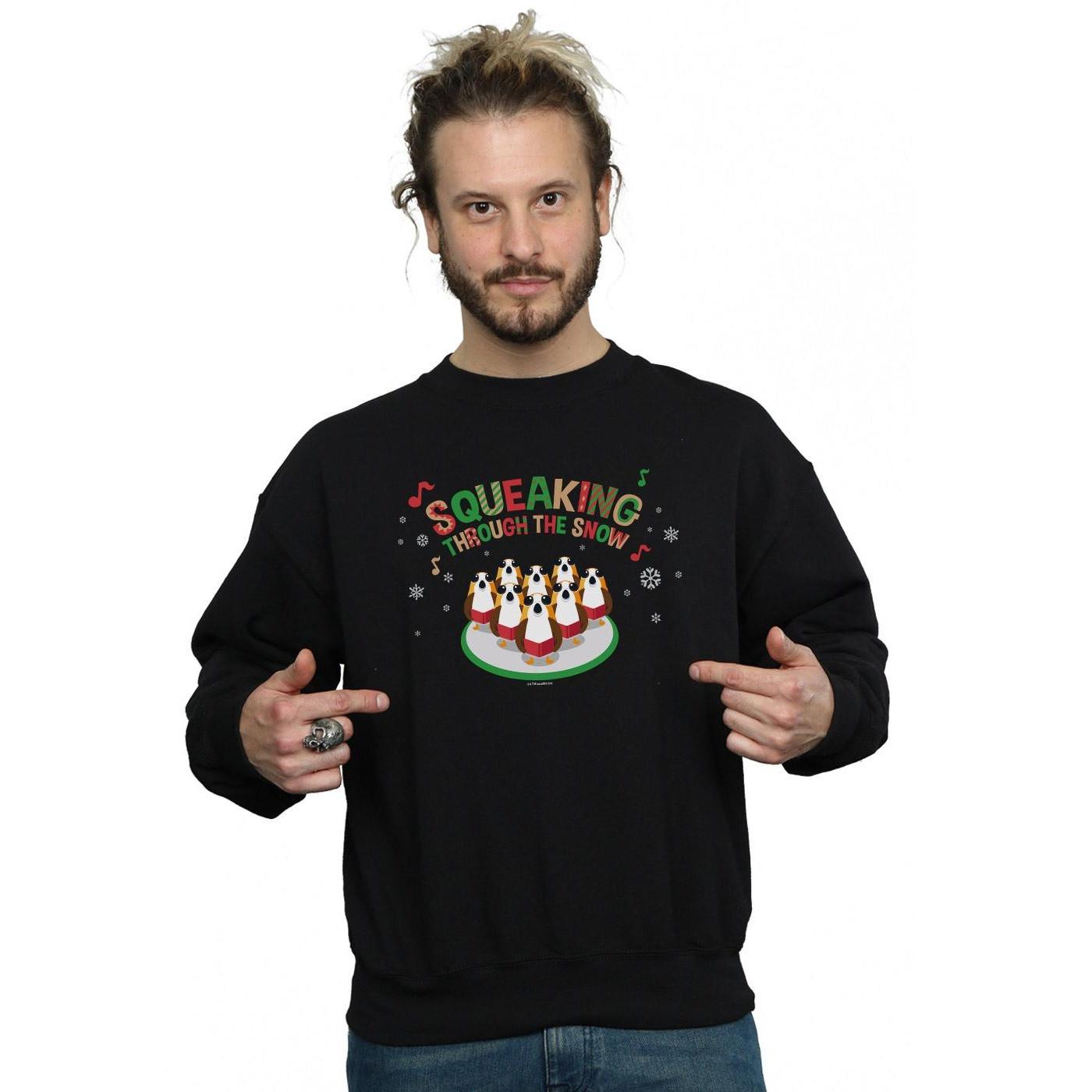 STAR WARS The Last Jedi Squeaking Rolling Through The Snow Sweatshirt