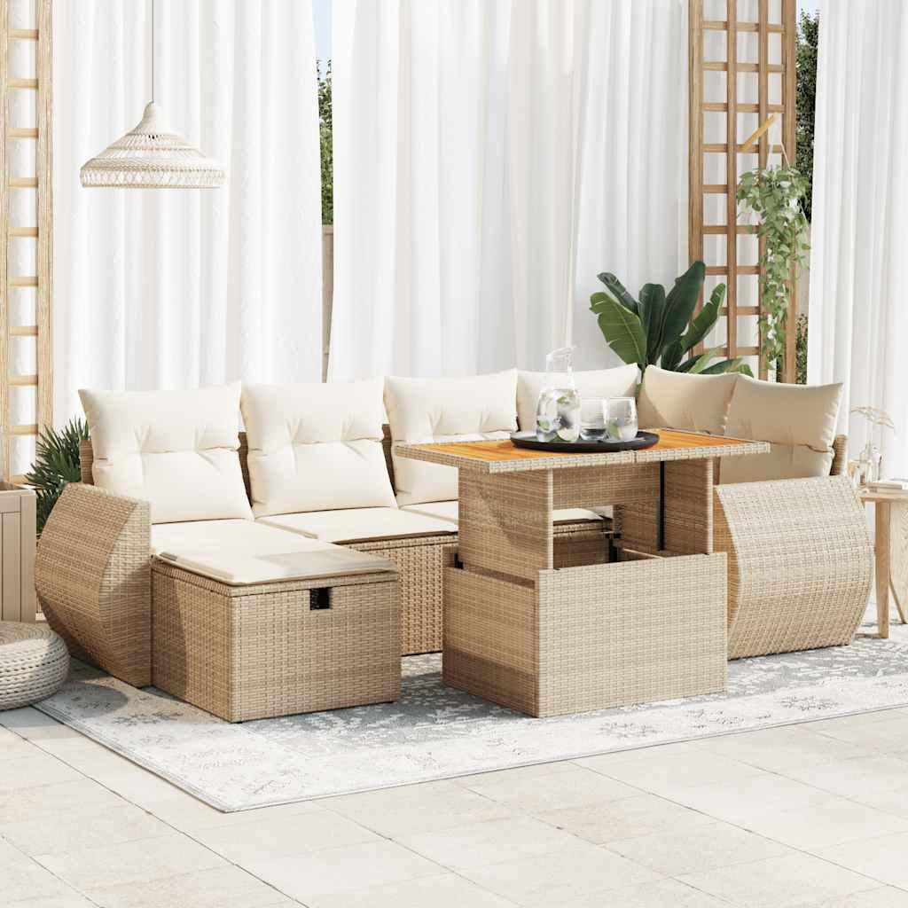 VidaXL Garten sofagarnitur poly-rattan