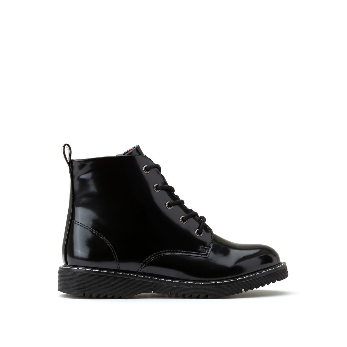 La Redoute Collections Boots mit Schnürung und Reissverschluss