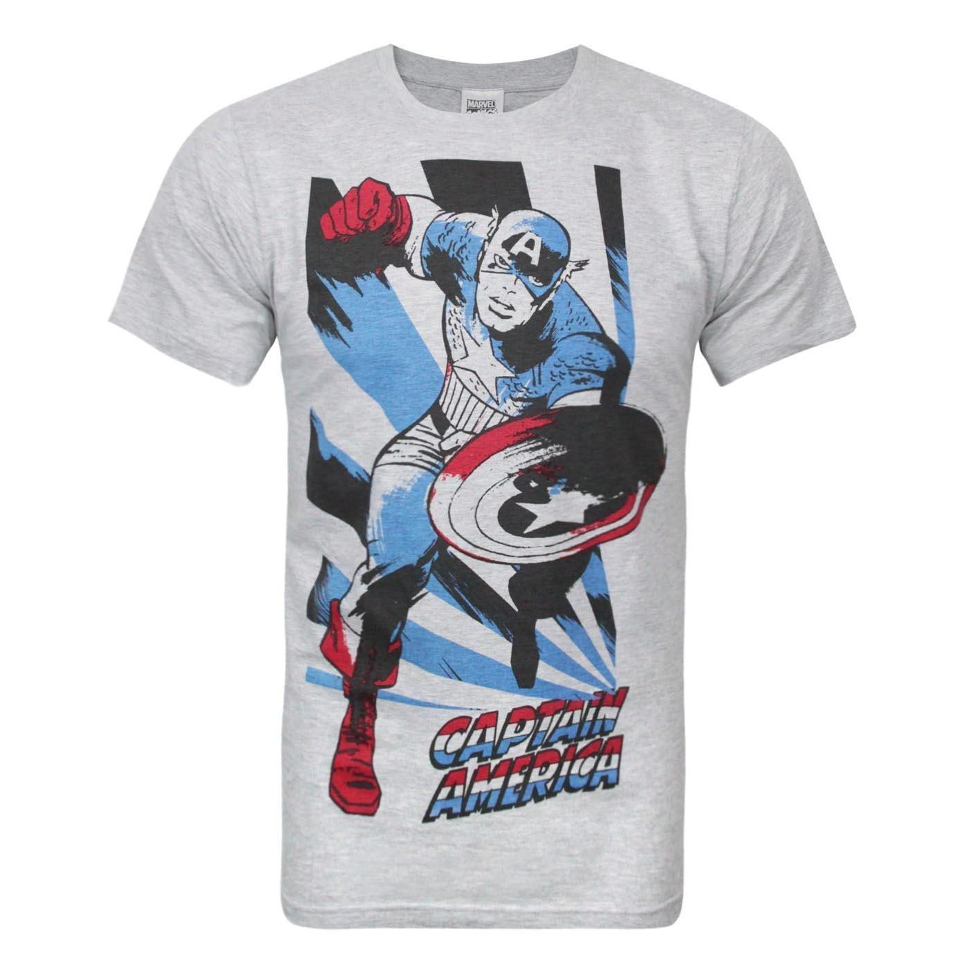 CAPTAIN AMERICA Grafikdruck T-Shirt