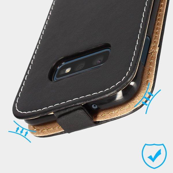 Avizar Klappetui für Galaxy S10e Schwarz