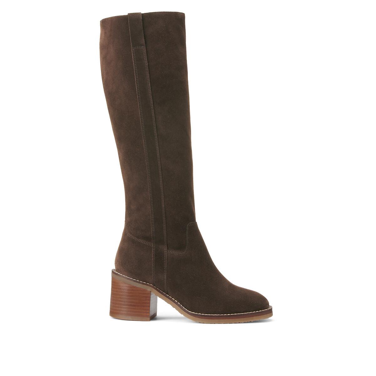 La Redoute Collections Stiefel aus Veloursleder