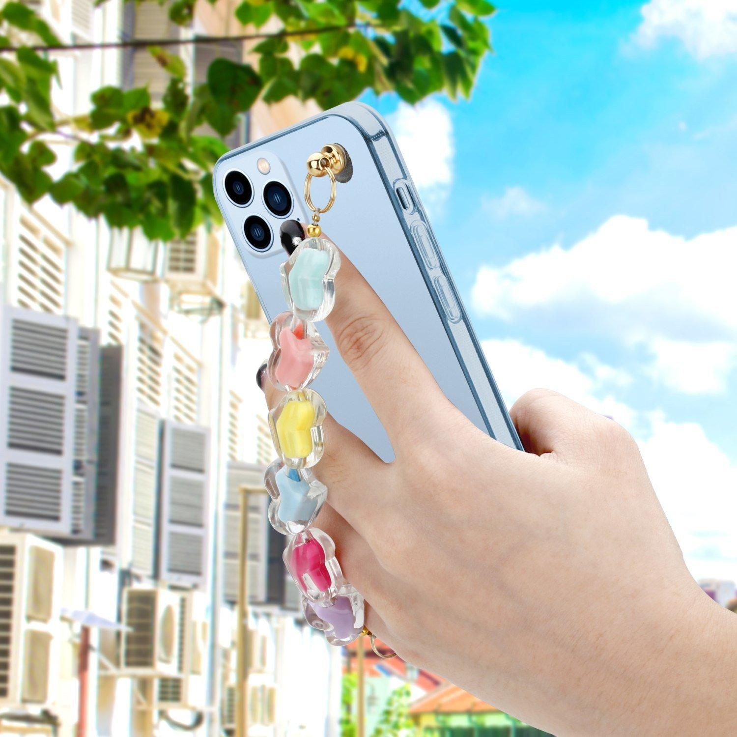 Cadorabo Hülle für Apple iPhone 13 PRO MAX mit Handgelenk Kette