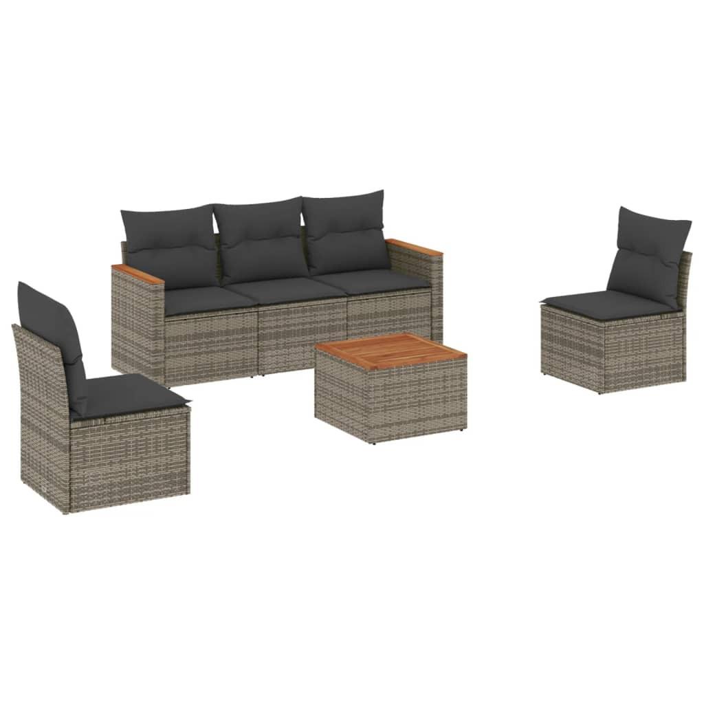 VidaXL Garten sofagarnitur poly-rattan